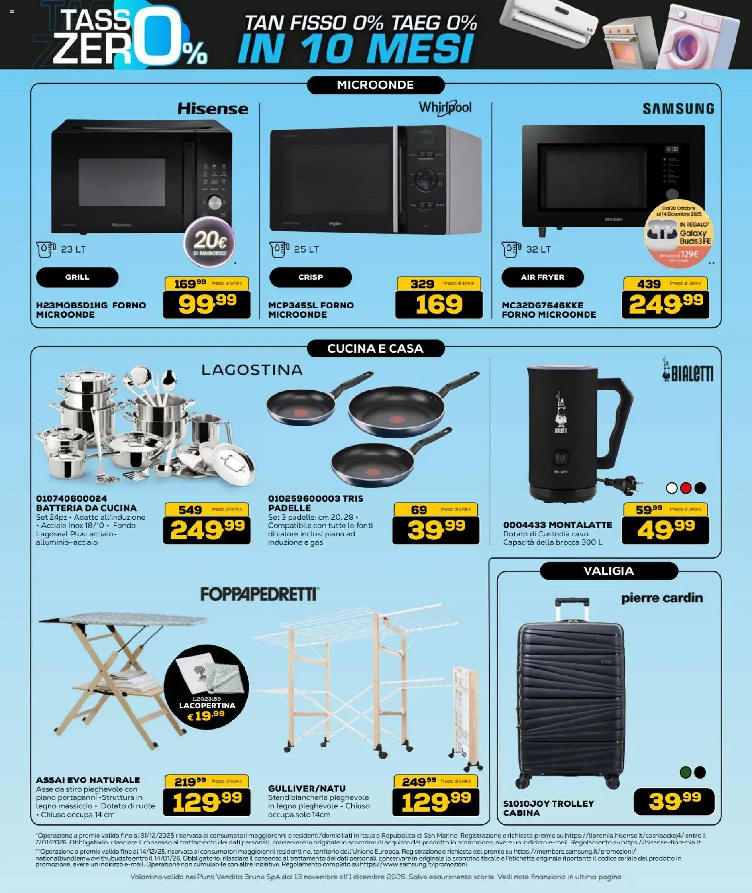 Volantino BRUNO del 13.11.2025 | Pagina: 35 | Prodotti: Microonde, Cavo, Batteria, Samsung