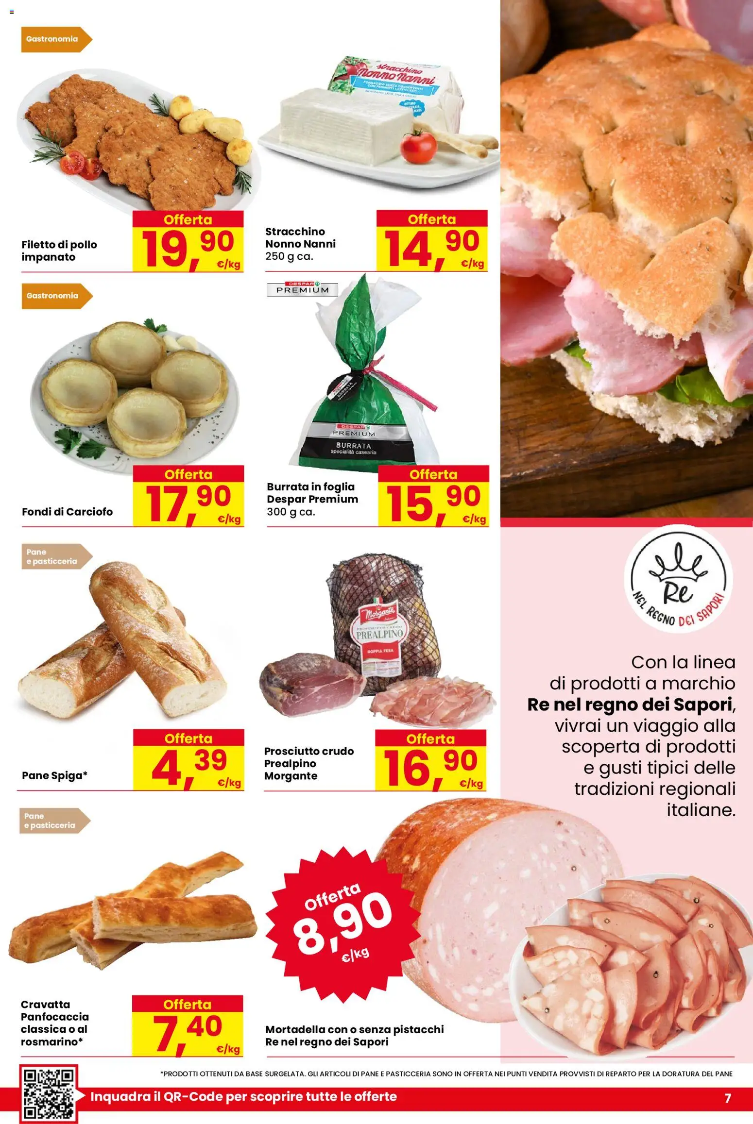 Volantino Despar del 05.03.2026 | Pagina: 7 | Prodotti: Pollo, Prosciutto, Mortadella, Stracchino