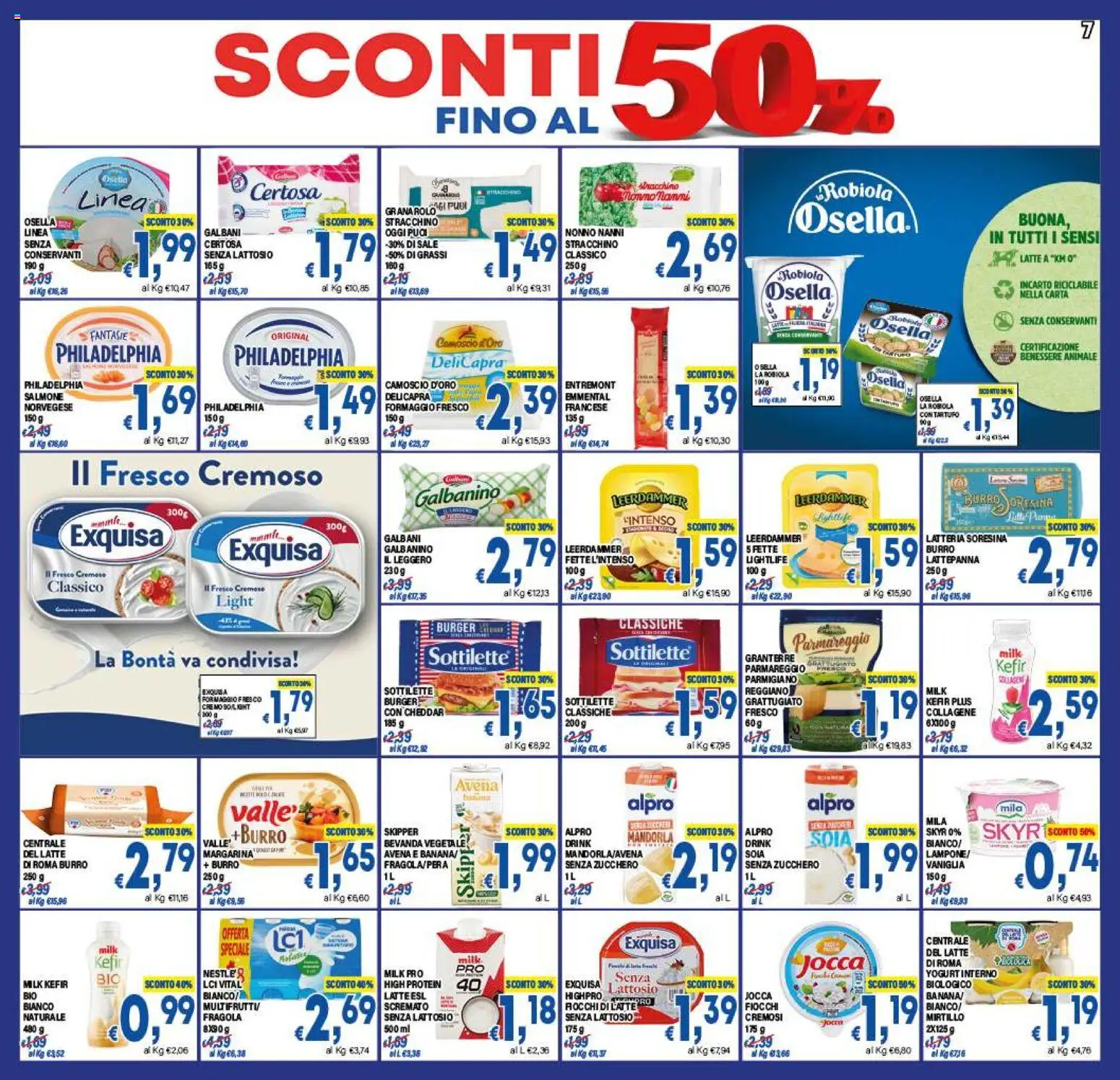 Volantino DEM del 07.11.2025 | Pagina: 7 | Prodotti: Sale, Zucchero, Burro, Robiola