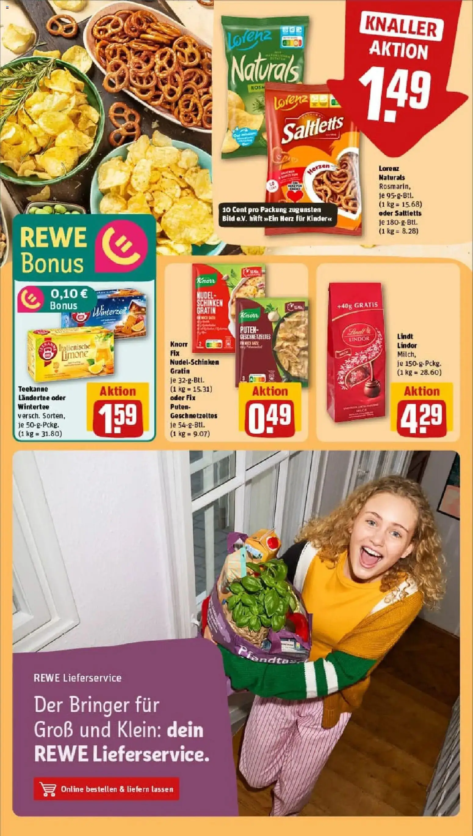 Rewe prospekt Berlin / Mitte	 – gültig ab 02.11.2025 | Seite: 16 | Produkte: Knorr fix, Knorr, Schinken, Lindt