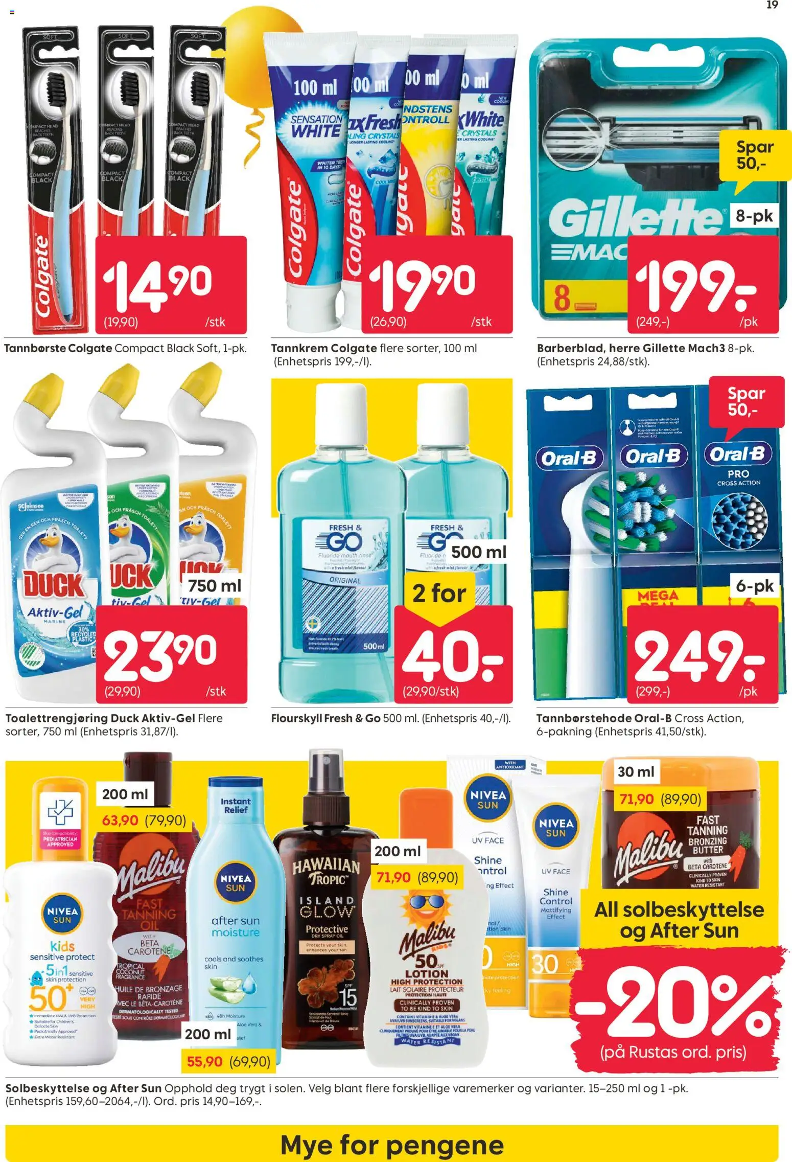 {H1} | Side: 19 | Produkter: Tannkrem, Сушильные машины, Суміш дитяча, Gâteaux secs