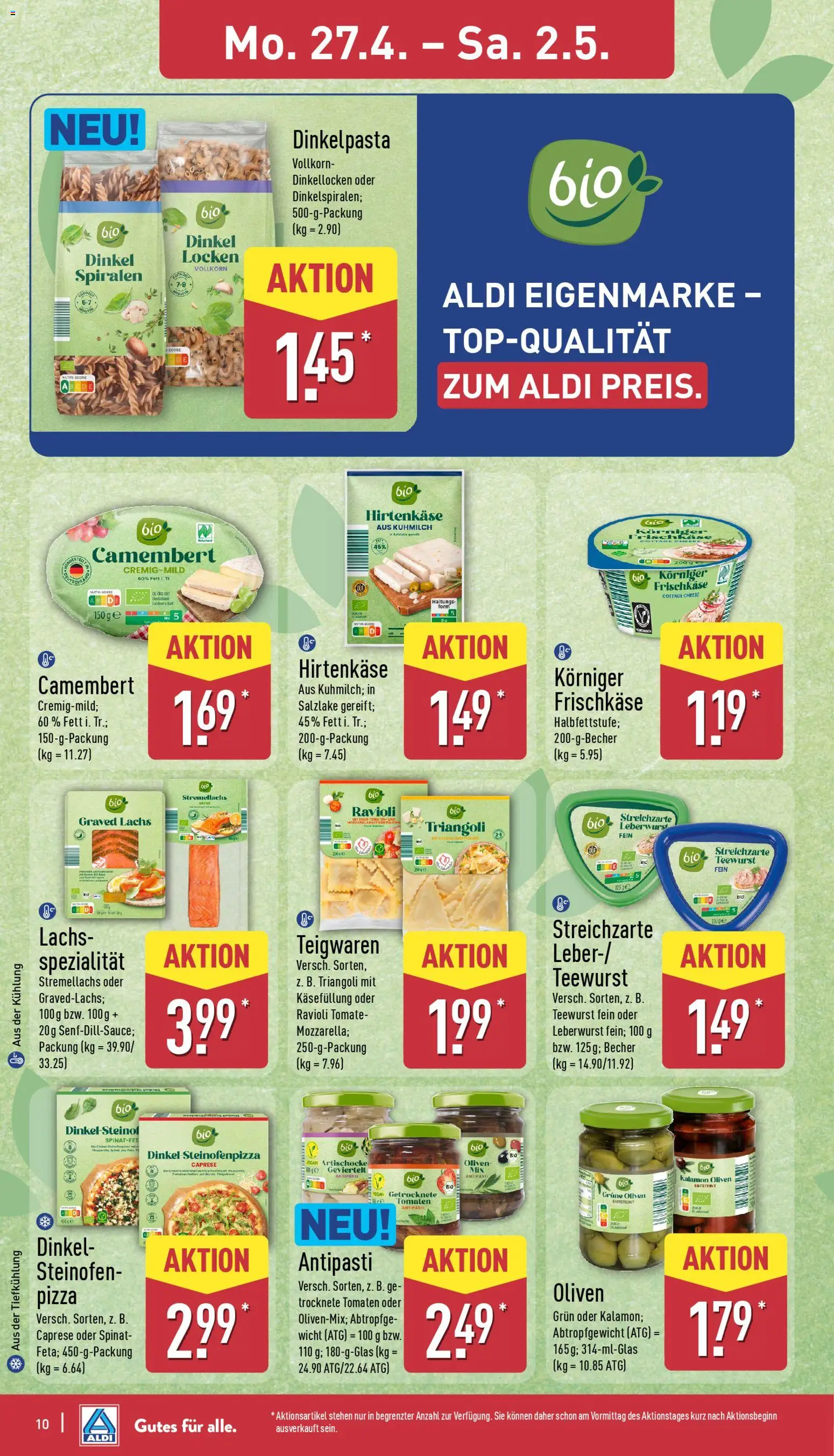Aldi Prospekt 	 – gültig ab 27.04.2026 | Seite: 10