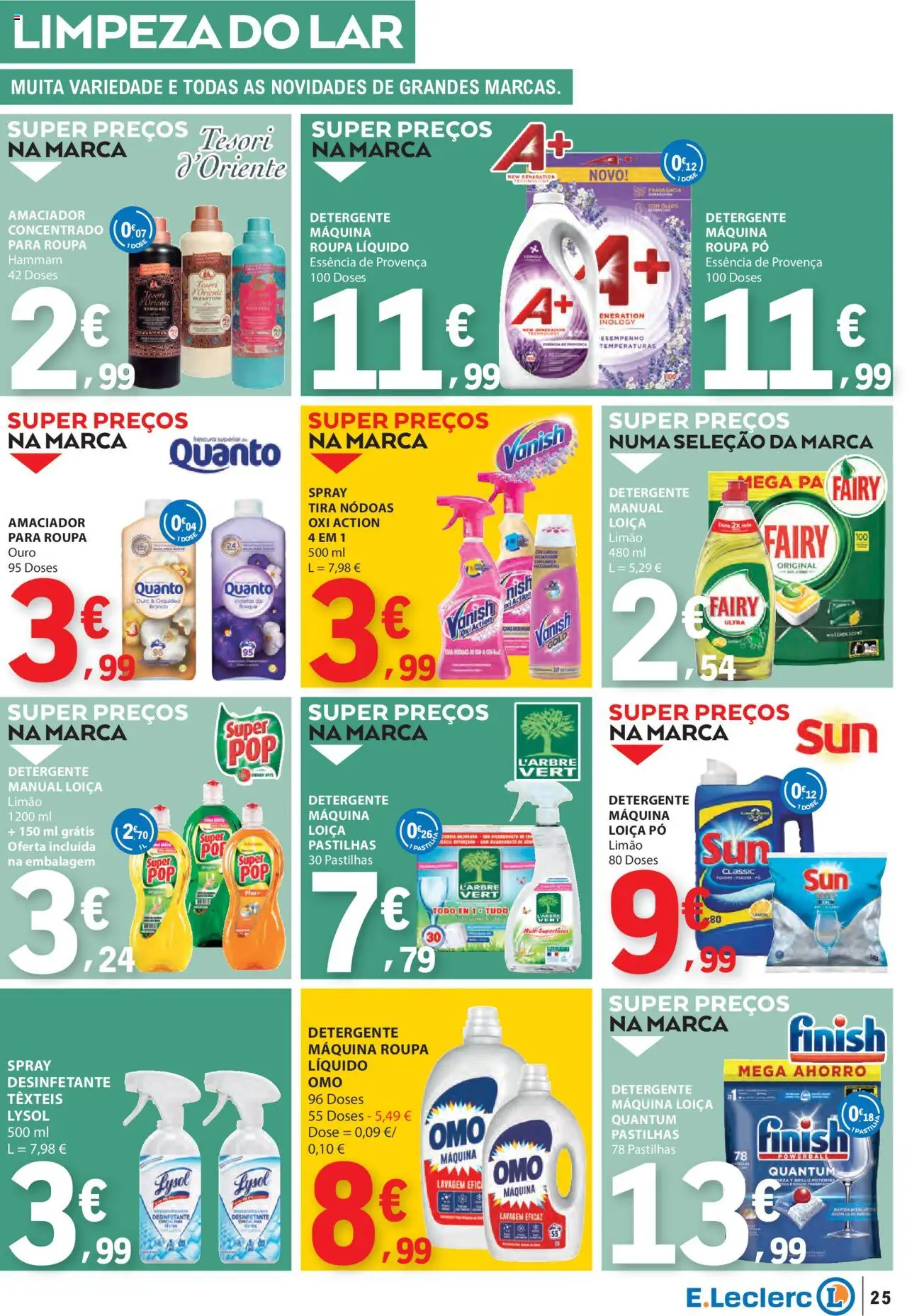 E.Leclerc folheto │ válido de 21.08.2025 | Página: 25 | Produtos: Fragrância, Pó, Detergente, Pá