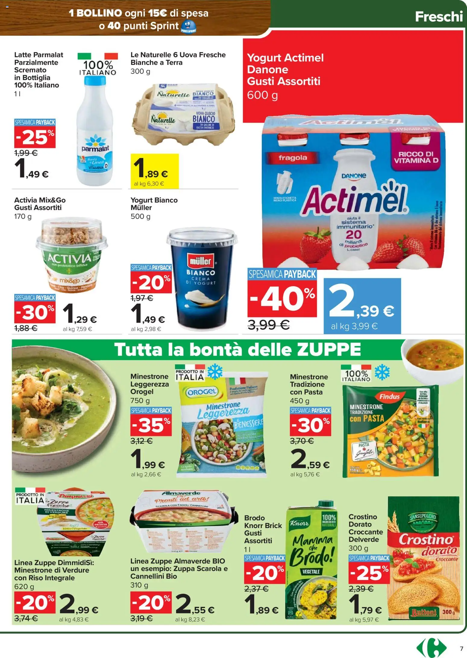 Volantino Carrefour del 15.01.2026 | Pagina: 7 | Prodotti: Riso, Fagioli, Verdure, Terra