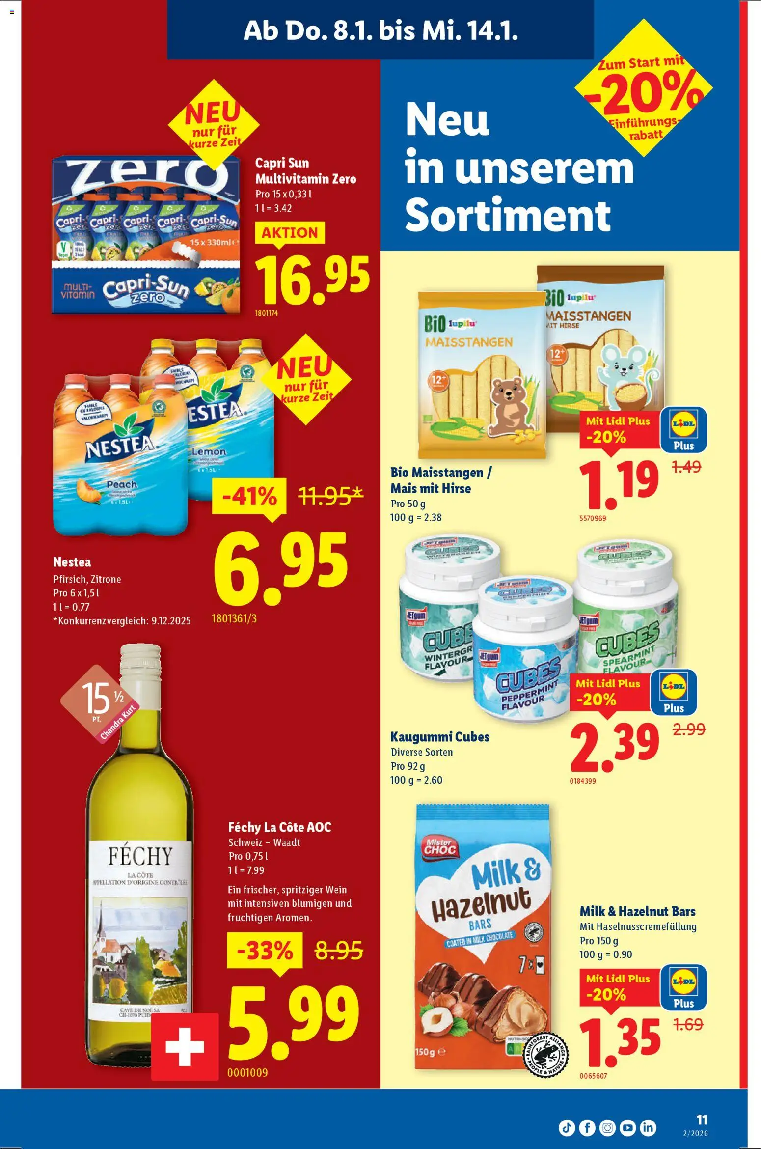 Lidl Aktionen – gültig ab 08.01.2026 | Seite: 11 | Produkte: Wein, Zitrone