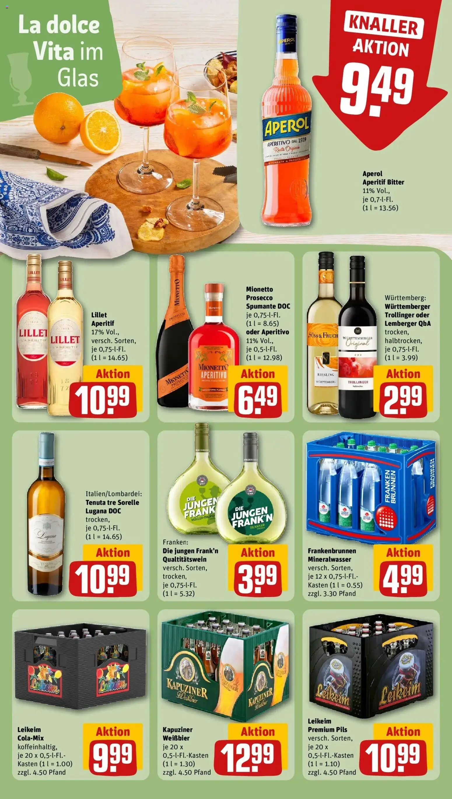 Rewe Prospekt Marktbreit	 – gültig ab 15.03.2026 | Seite: 21 | Produkte: Cola, Weißbier, Mineralwasser, Lillet
