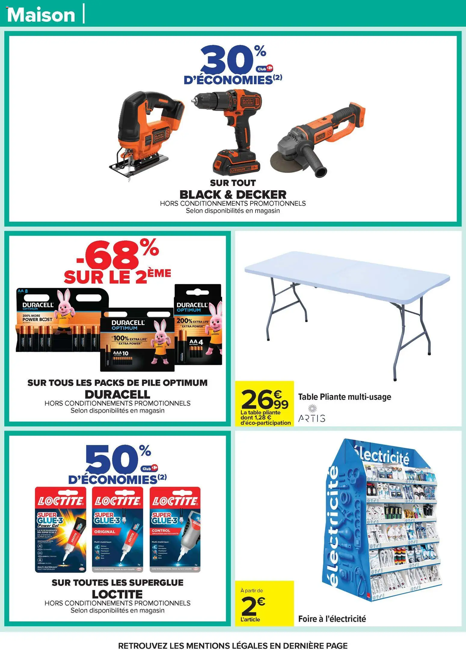 {H1} | Page: 68 | Produits: Table, Table pliante