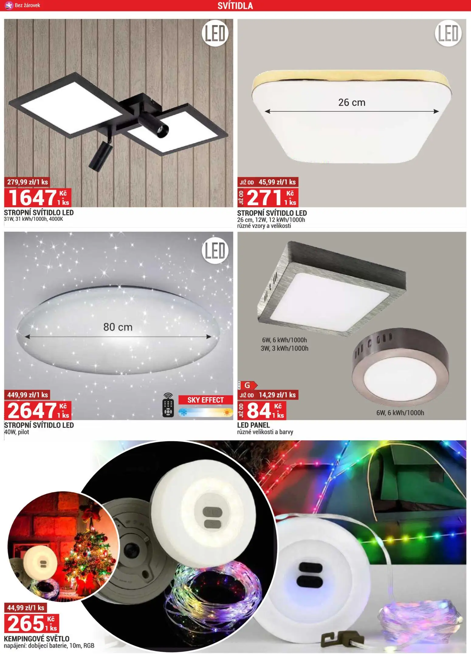 Merkury Market leták od 01.12.2025 | Strana: 15 | Produkty: LED stropní svítidlo, Barvy, LED