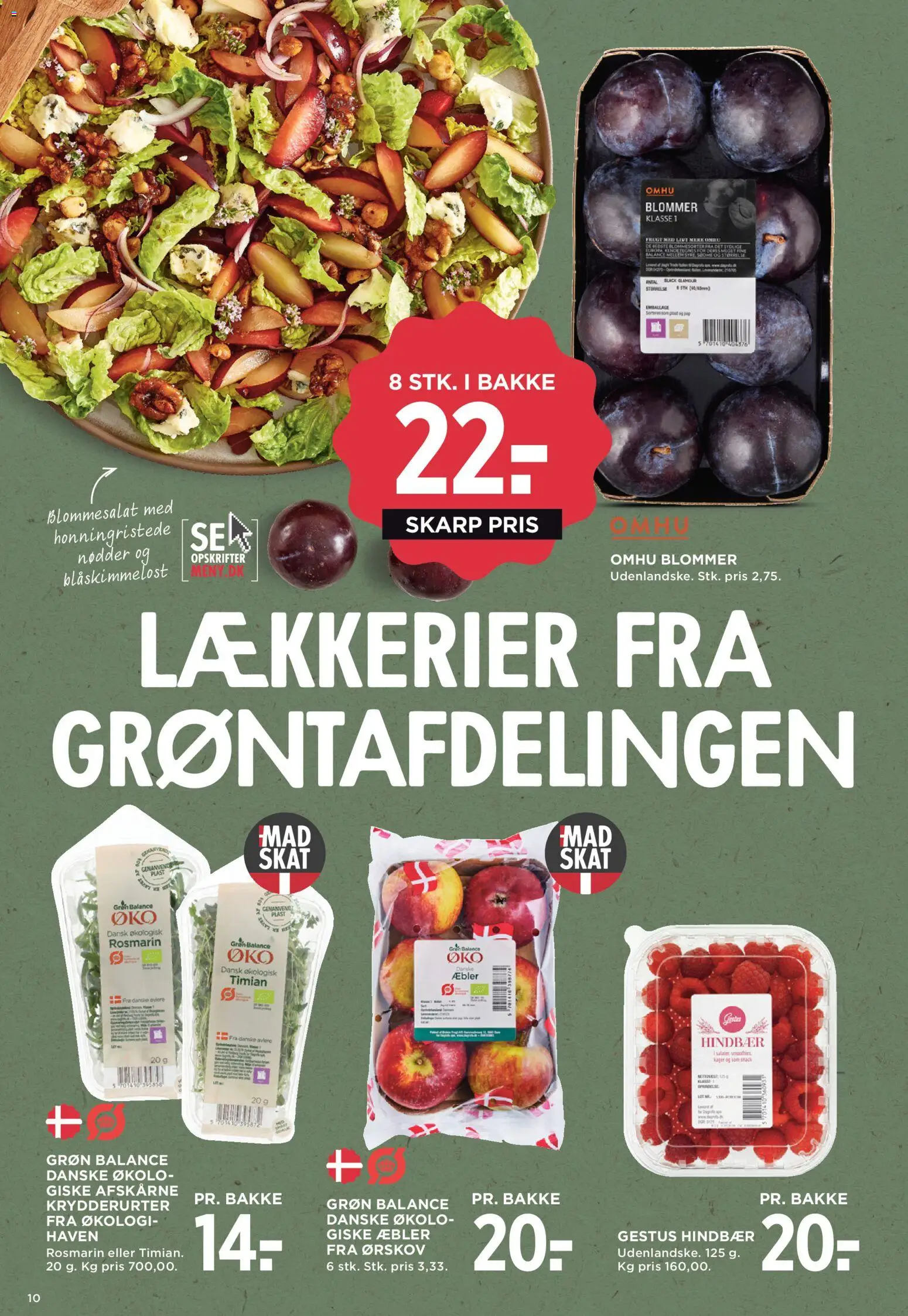 Meny tilbudsavis – gyldig fra 31.10.2025 | Side: 15 | Produkter: Æbler, Hindbær, Søm, Timian