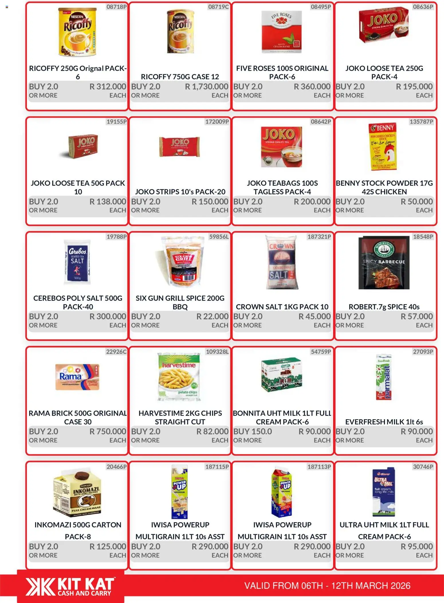 New KIT KAT Cash & Carry catalogue – valid from 06.03.2026 | Page: 15 | Products: Grill, Chicken, Powder, Salt