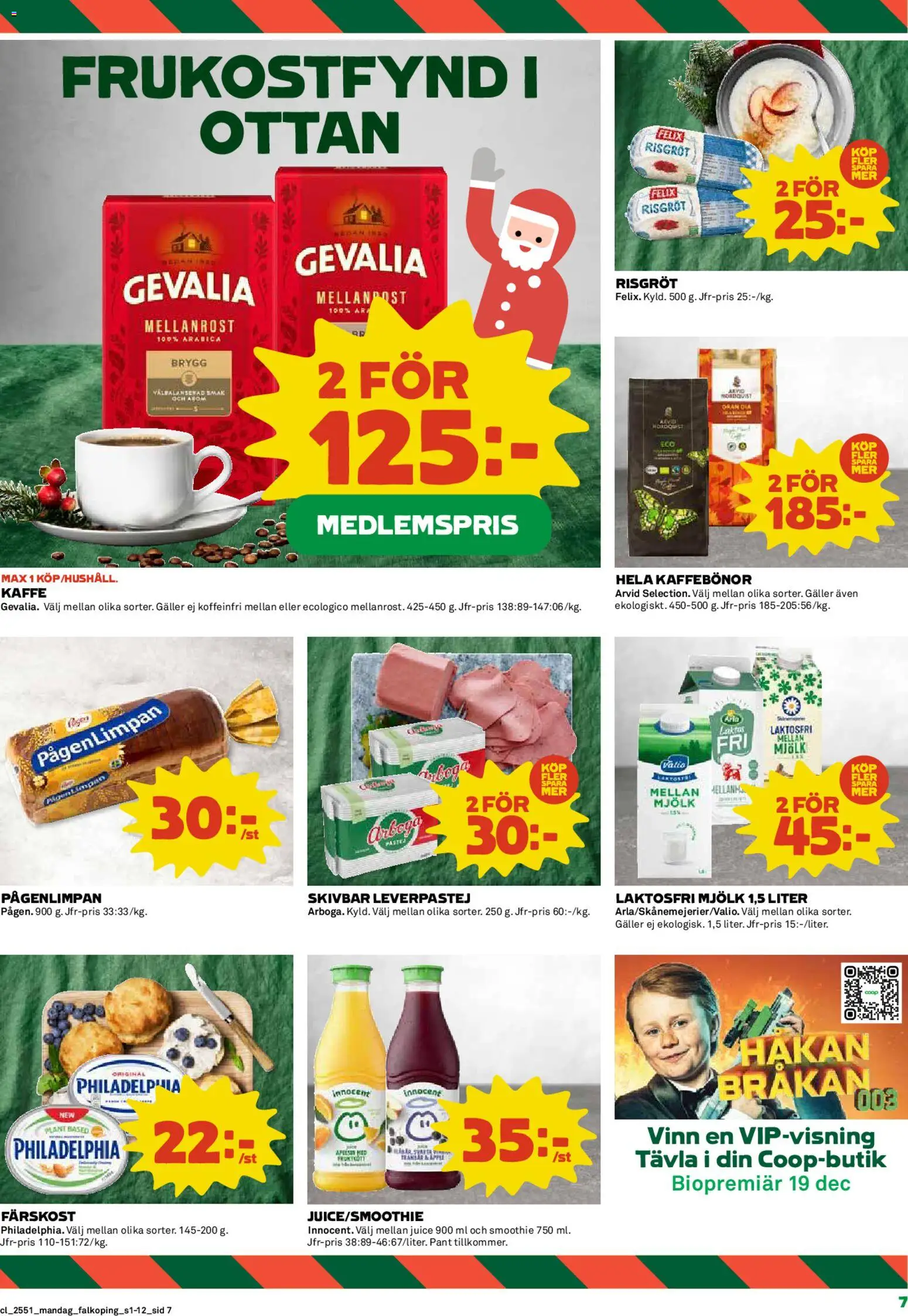 Coop reklamblad aktuell från 15.12.2025 | Sida: 7 | Produkter: Galler, Leverpastej, Juice, Äpple