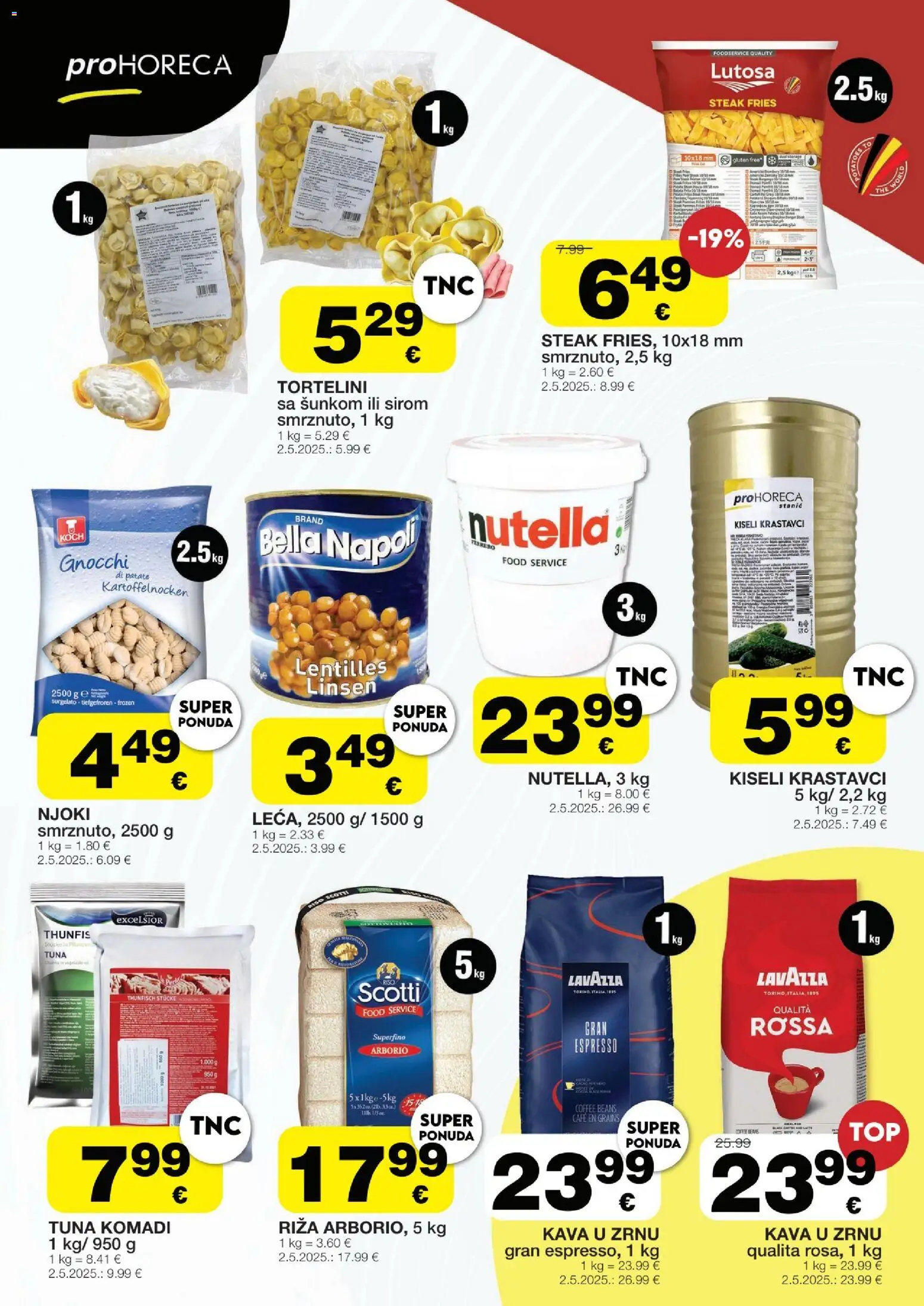 Stanić Diskont katalog | vrijedi od 23.04.2026 | Stranica: 4 | Proizvodi: Nutella, Kava u zrnu, Krastavci, Kiseli krastavci
