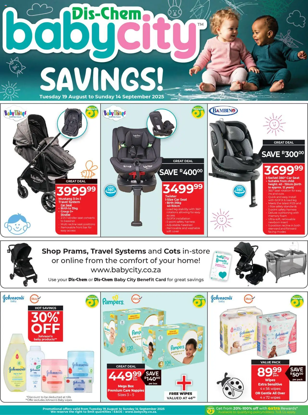 Baby City Specials │ valid from 19.08.2025 | Page: 1 | Products: Cover, Box, Foam, Nappies