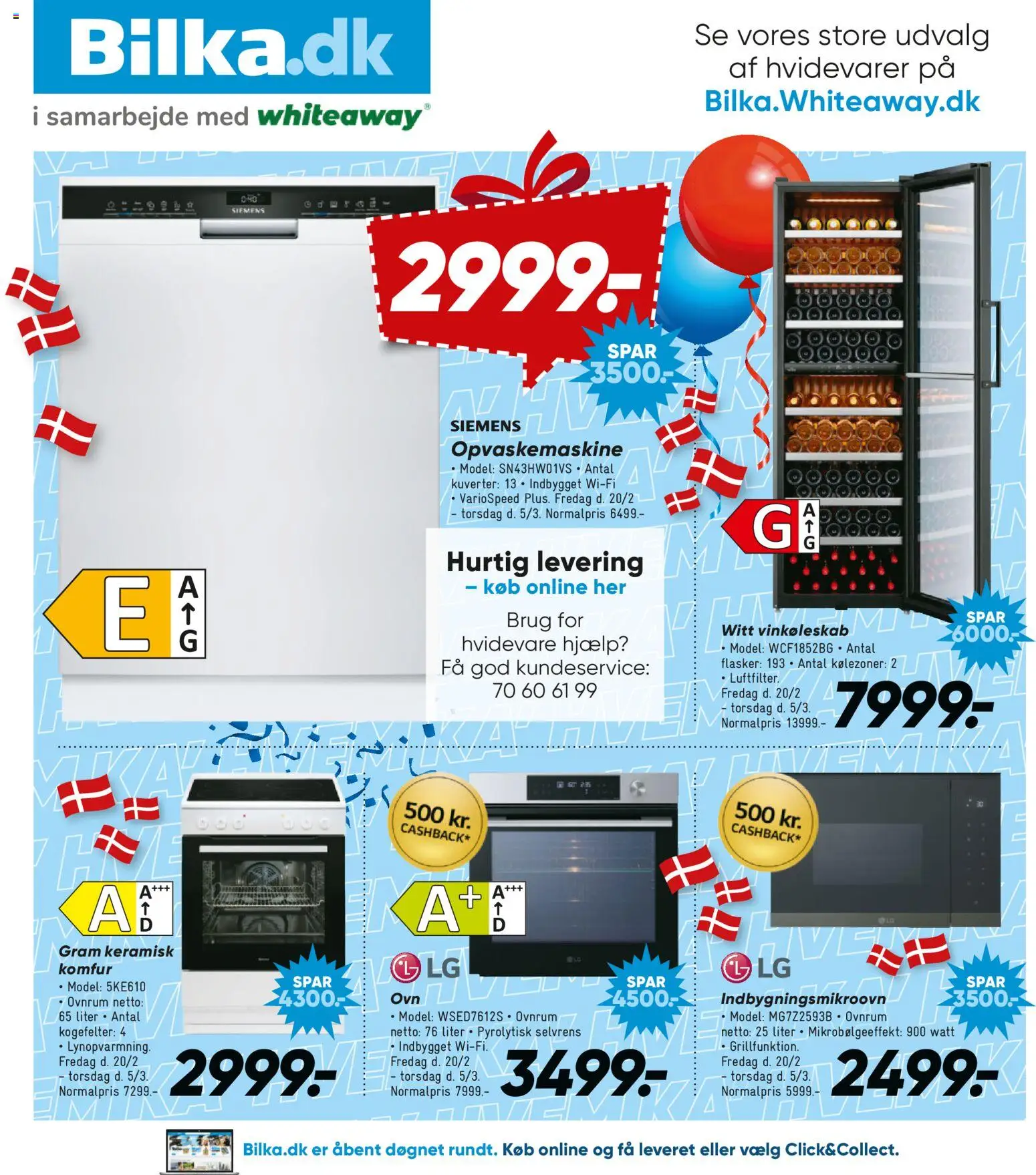 Bilka tilbudsavis – gyldig fra 20.02.2026 | Side: 29 | Produkter: Komfur, Opvaskemaskine