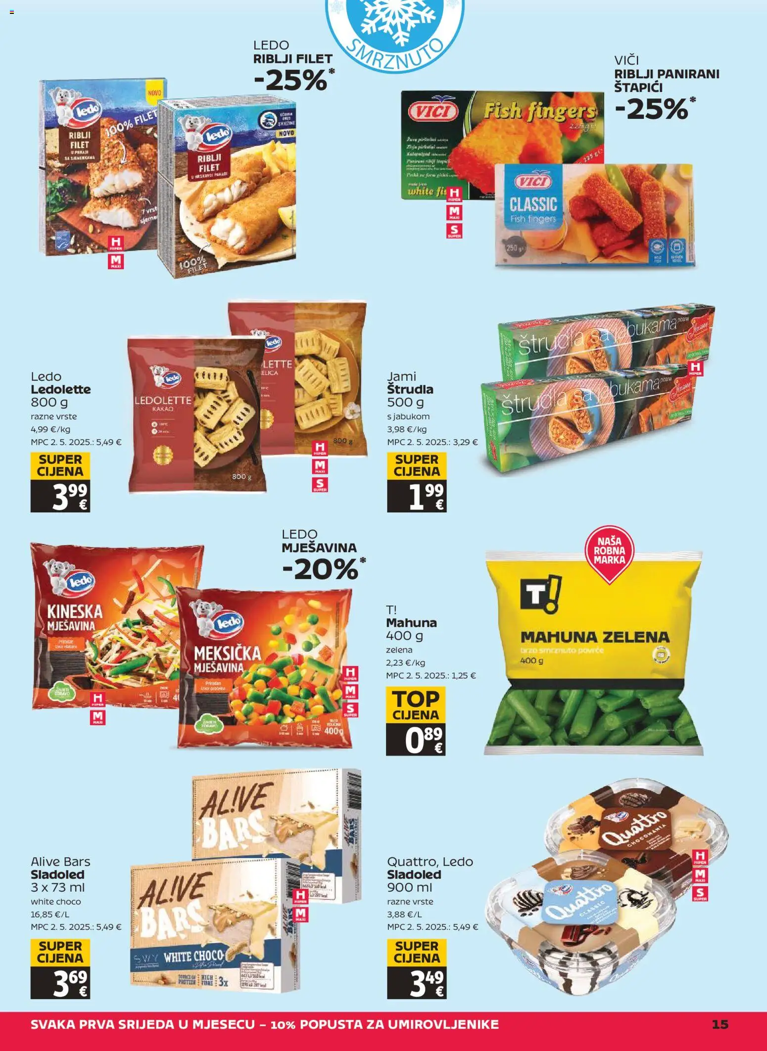 Tommy katalog | vrijedi od 26.02.2026 | Stranica: 15 | Proizvodi: Mahuna, Ledo, Sladoled, Kakao