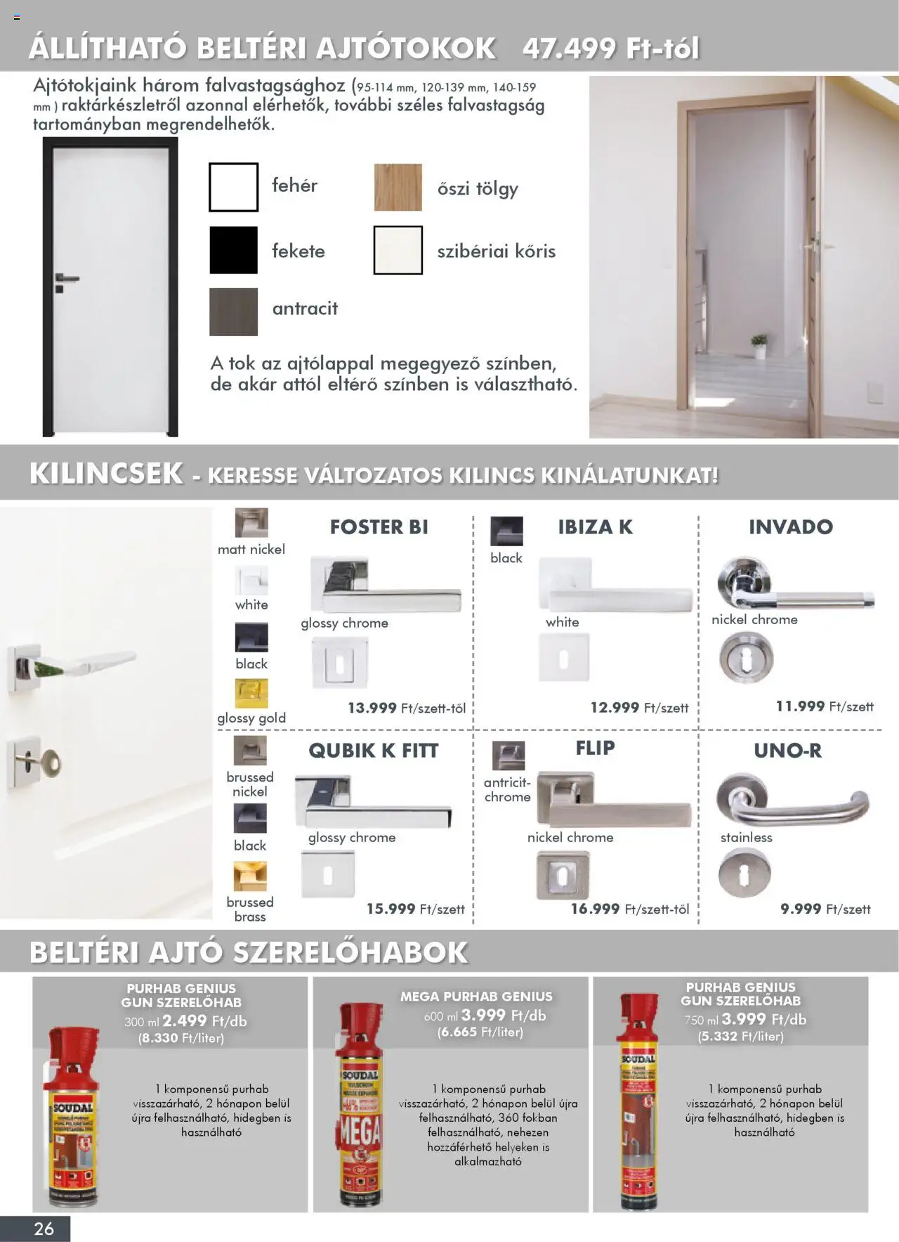 Diego akciós ujság - amely érvényes a következő dátumtól: 02.10.2025 | Oldal: 26 | Termékek: Tök, Kilincs, Beltéri ajtó