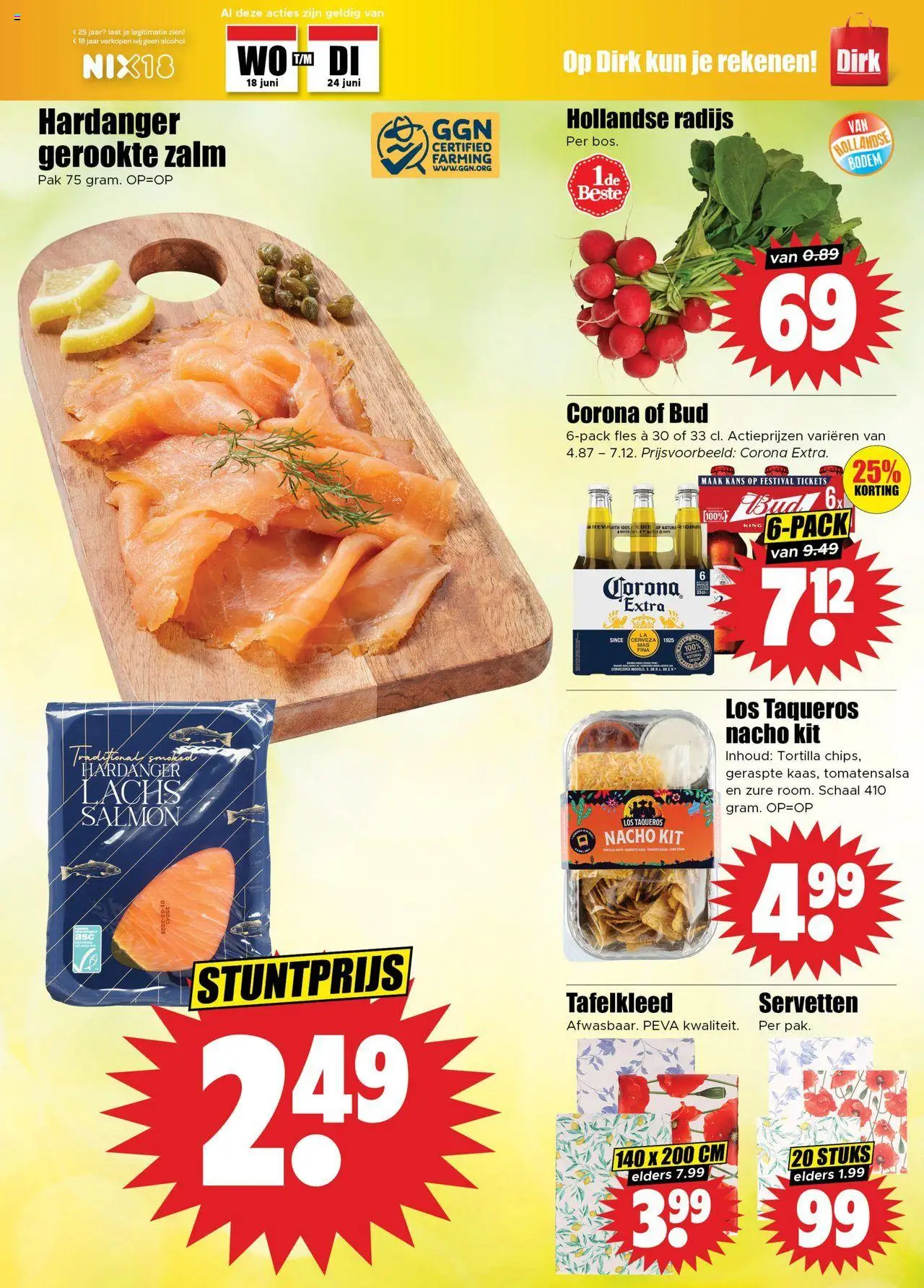  | Pagina: 13 | Producten: Fles, Zalm, Tortilla, Alcohol