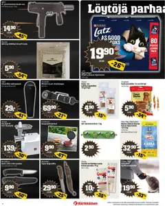 Kärkkäinen-mainoslehti voimassa 19.11.2025 alkaen | Sivu: 6 | Tuotteet: Puukko, Makuupussi, Kana