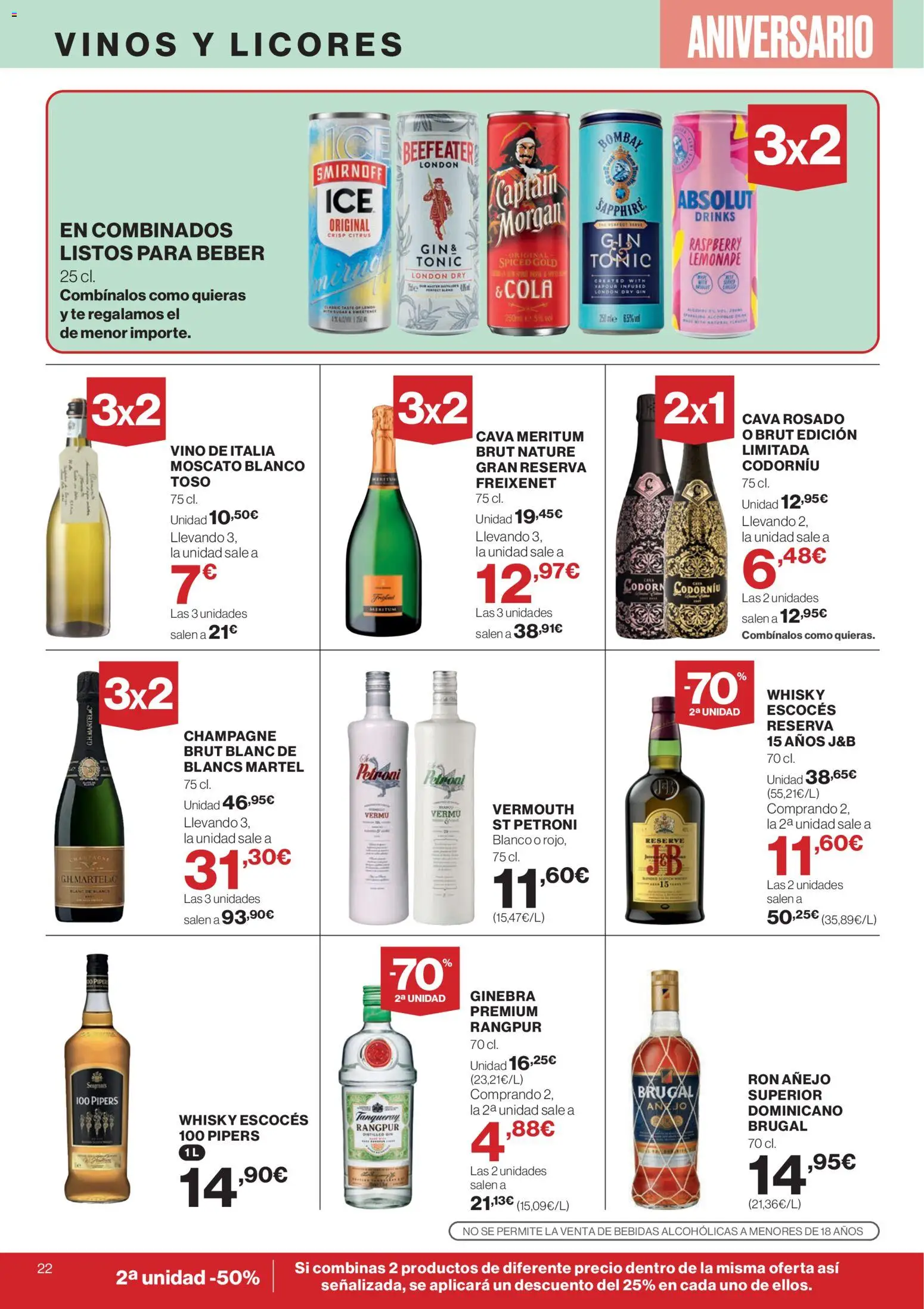 Supercor Canarias │ válido desde el 23.10.2025 | Página: 22 | Productos: Ron, Vino, Ginebra, Whisky