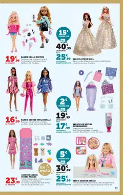 Hyper U - Prévisualisation de Hyper U - Prix bas de Noël valide à partir de 21.10.2025 | Page: 23 | Produits: Robe, Poupée, Sac, Pyjama