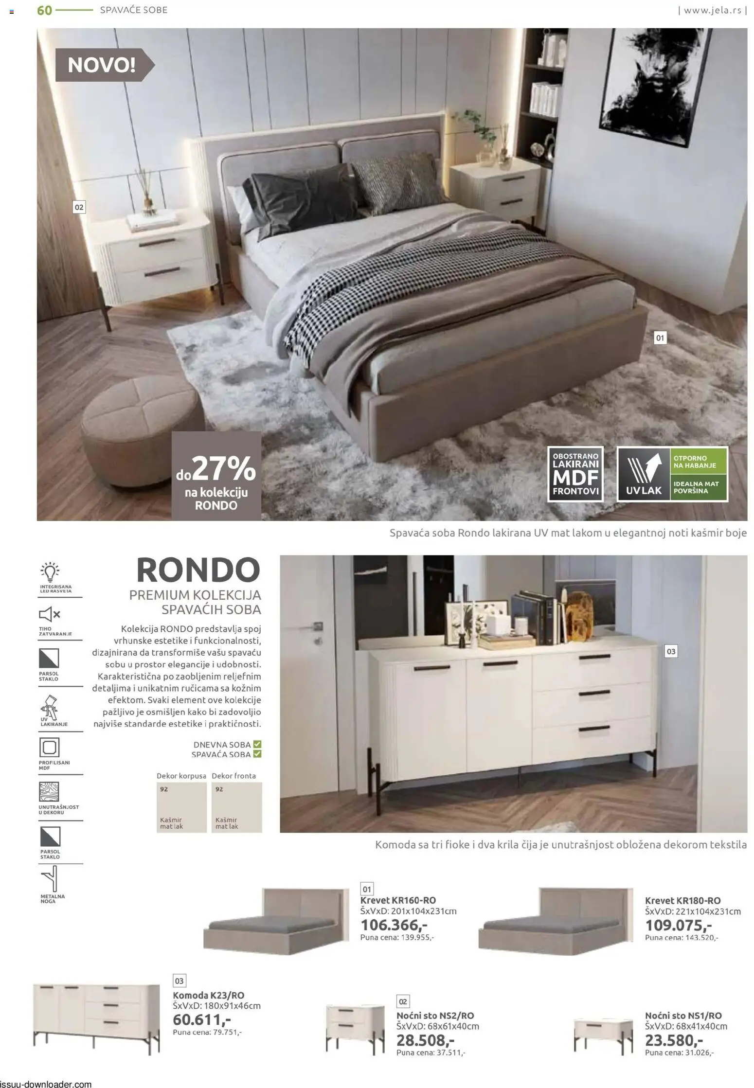 Jela katalog - važi od 09.02.2026 | Strana: 60 | Proizvode: Krevet, Komoda, Sto