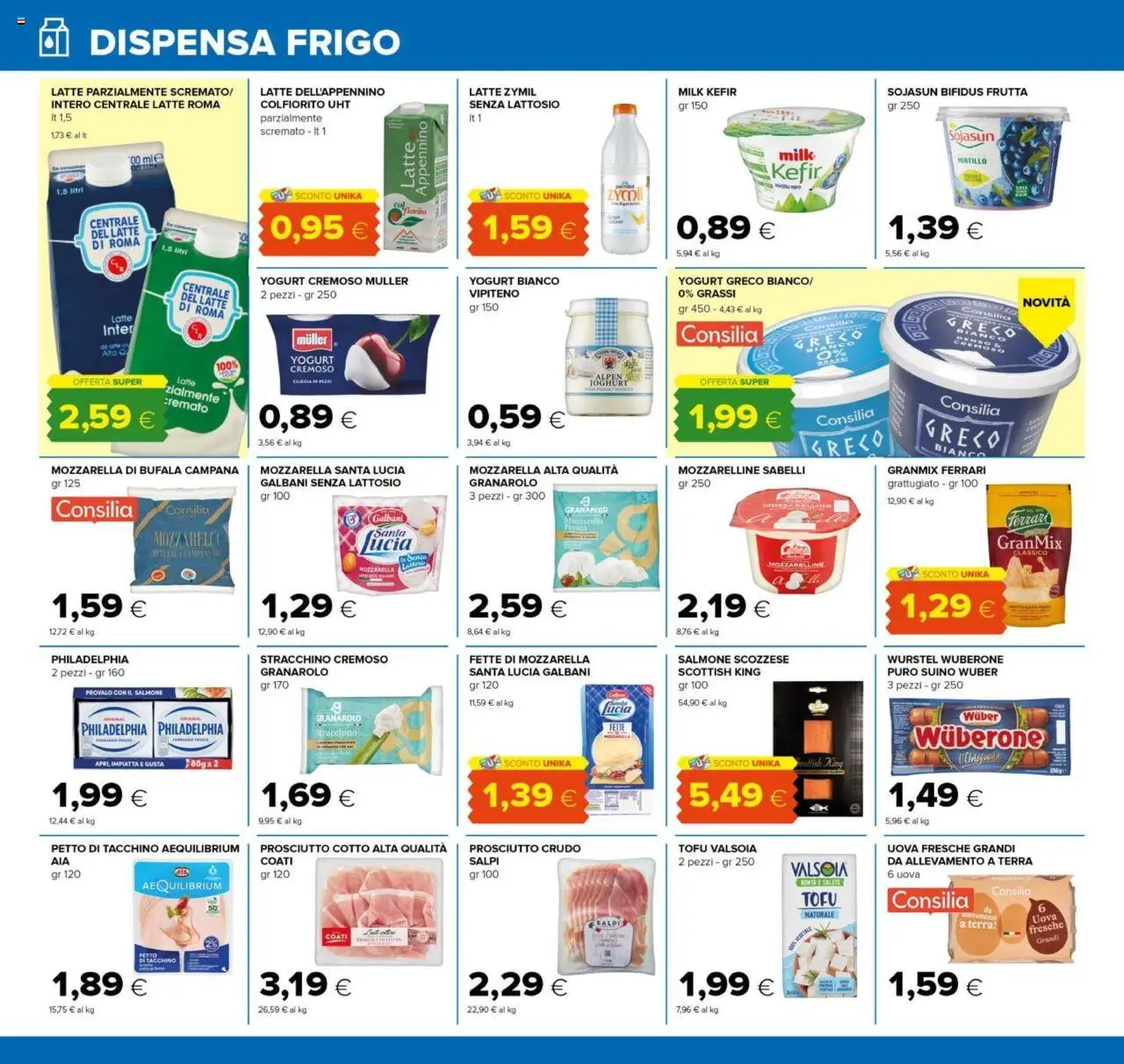 Volantino Tigre del 24.07.2025 | Pagina: 10 | Prodotti: Prosciutto Crudo, Prosciutto Cotto, Uova, Frutta