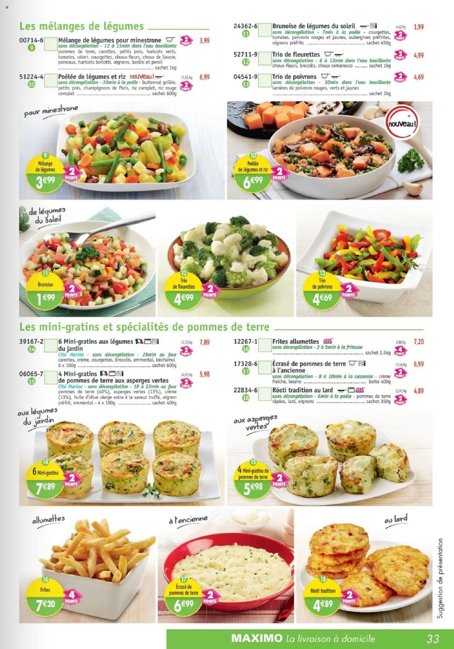 {H1} | Page: 33 | Produits: Huile D'olive, Persil, Casserole, Beurre