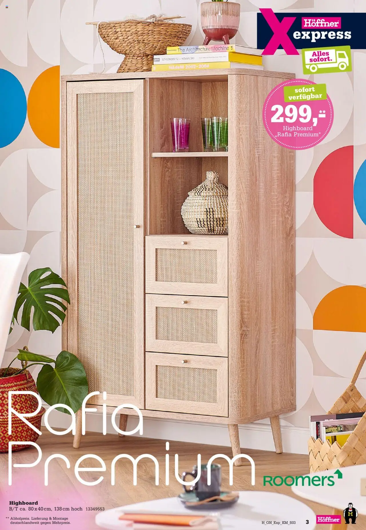 Höffner - Express Spezia No. 2 - gültig ab dem 30.07.2025 | Seite: 3 | Produkte: HIghboard