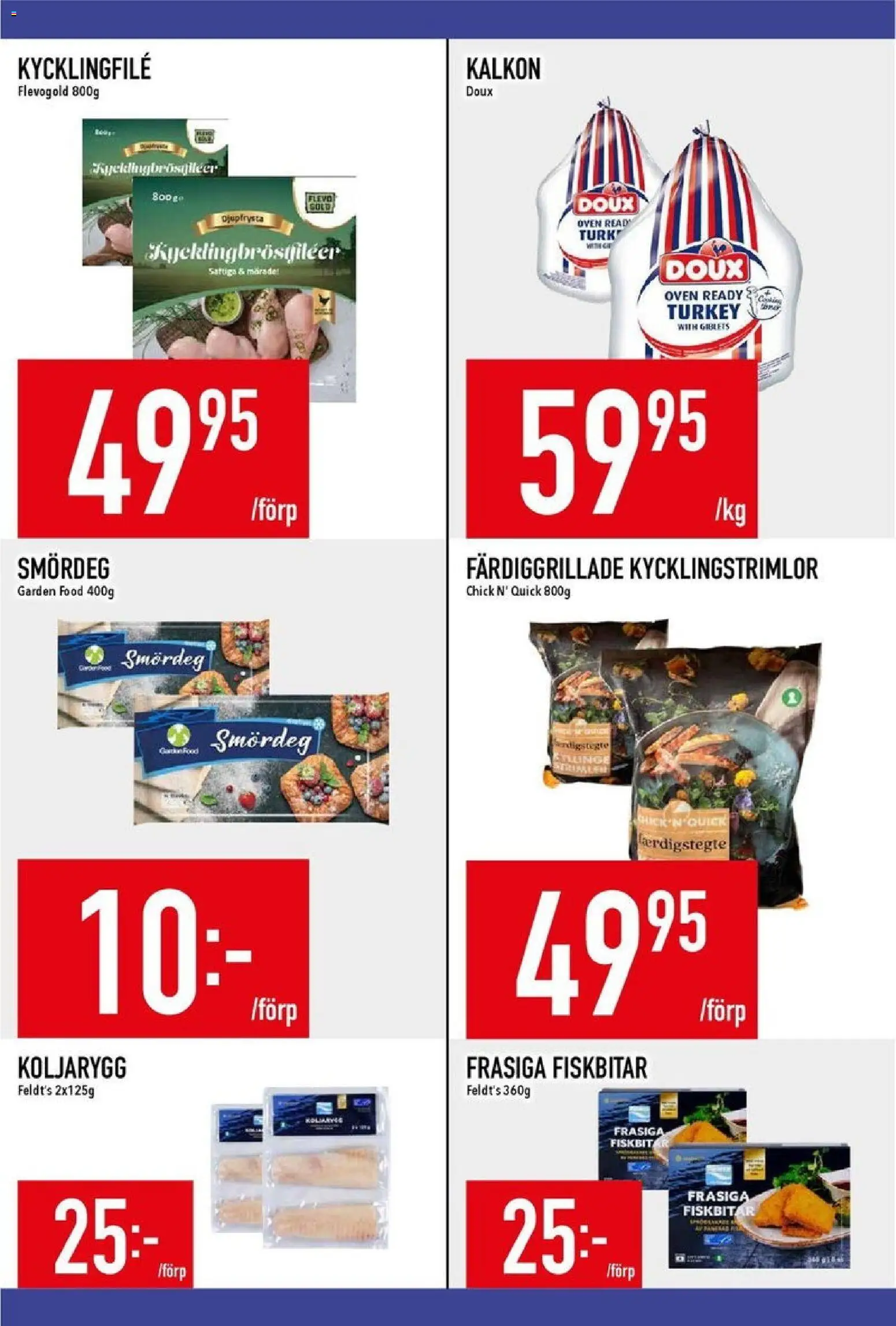 Matdax reklamblad aktuell från 15.12.2025 | Sida: 15 | Produkter: Kycklingfile, Kalkon
