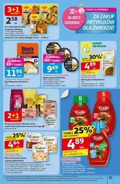 Pogląd oferty "Auchan Black Friday" - ważna od 06.11.2025 | Strona: 31 | Produkty: Ketchup, Ryż, Soczewica, Sos