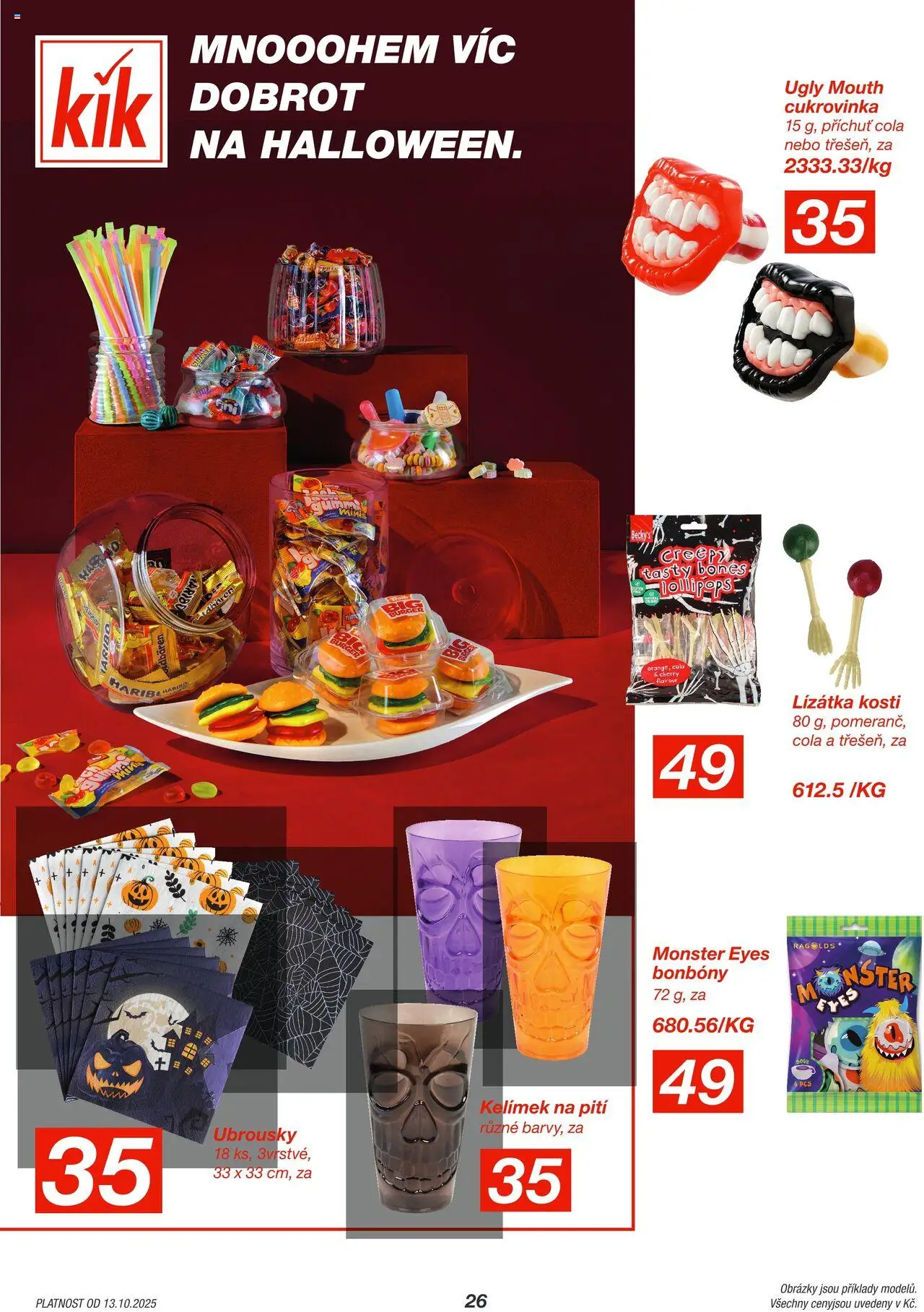 Kik leták od 13.10.2025 | Strana: 26 | Produkty: Monster, Bonbóny, Ubrousky, Cola
