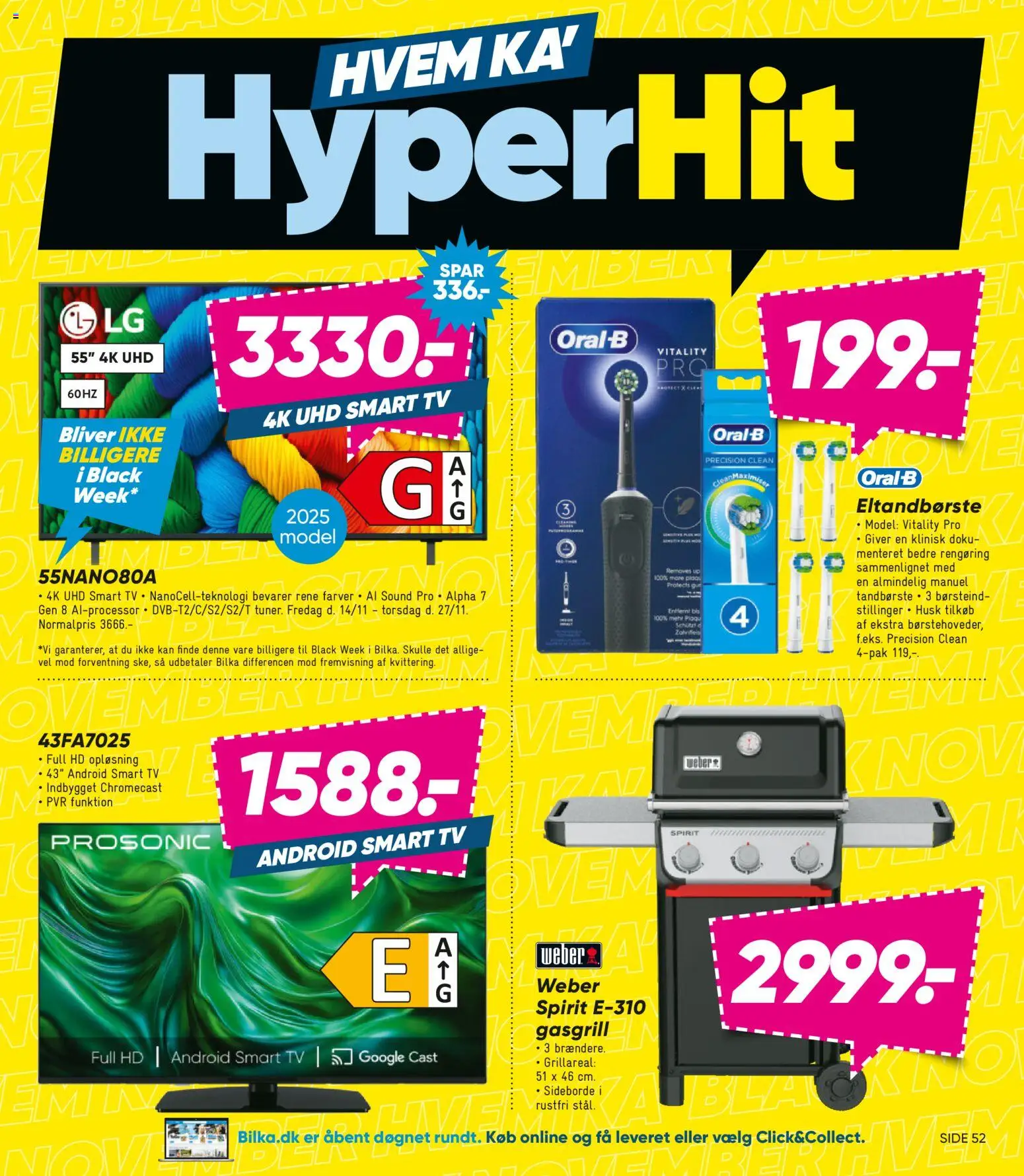 Bilka tilbudsavis – gyldig fra 14.11.2025 | Side: 5 | Produkter: Tandbørste, Smart TV, Eltandbørste, TV