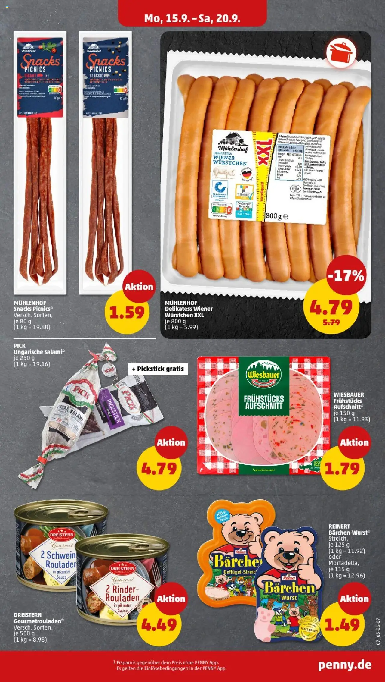 Penny - Saarland – gültig ab 15.09.2025 | Seite: 7 | Produkte: Wurst, Salami