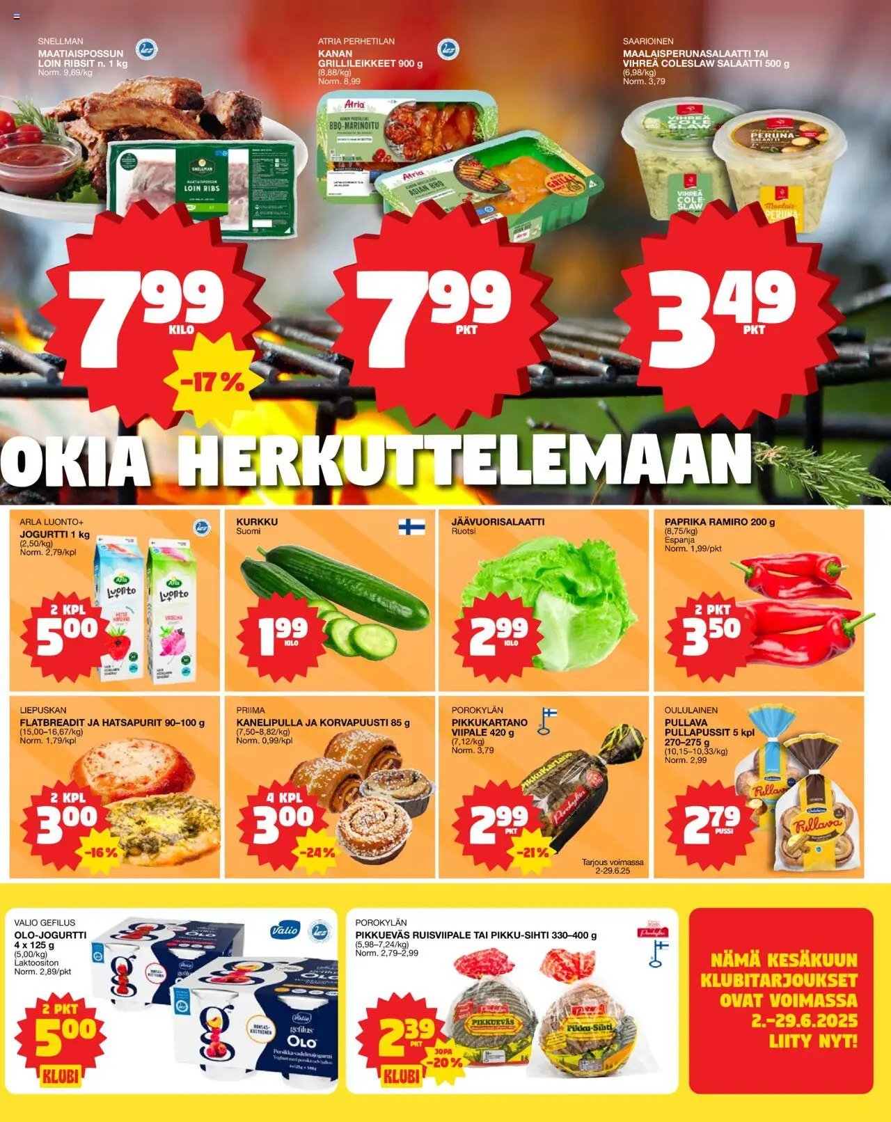  | Sivu: 3 | Tuotteet: Grilli, Paprika, Kurkku, Salaatti
