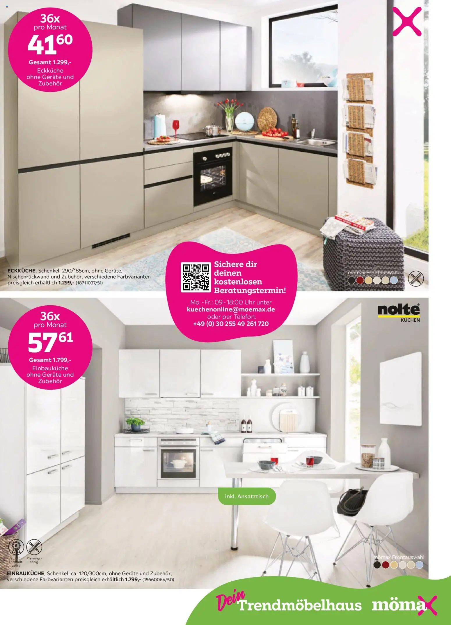 Mömax Prospekt 	 – gültig ab 02.02.2026 | Seite: 7 | Produkte: Einbauküche, Kuchen, Telefon, Uhr