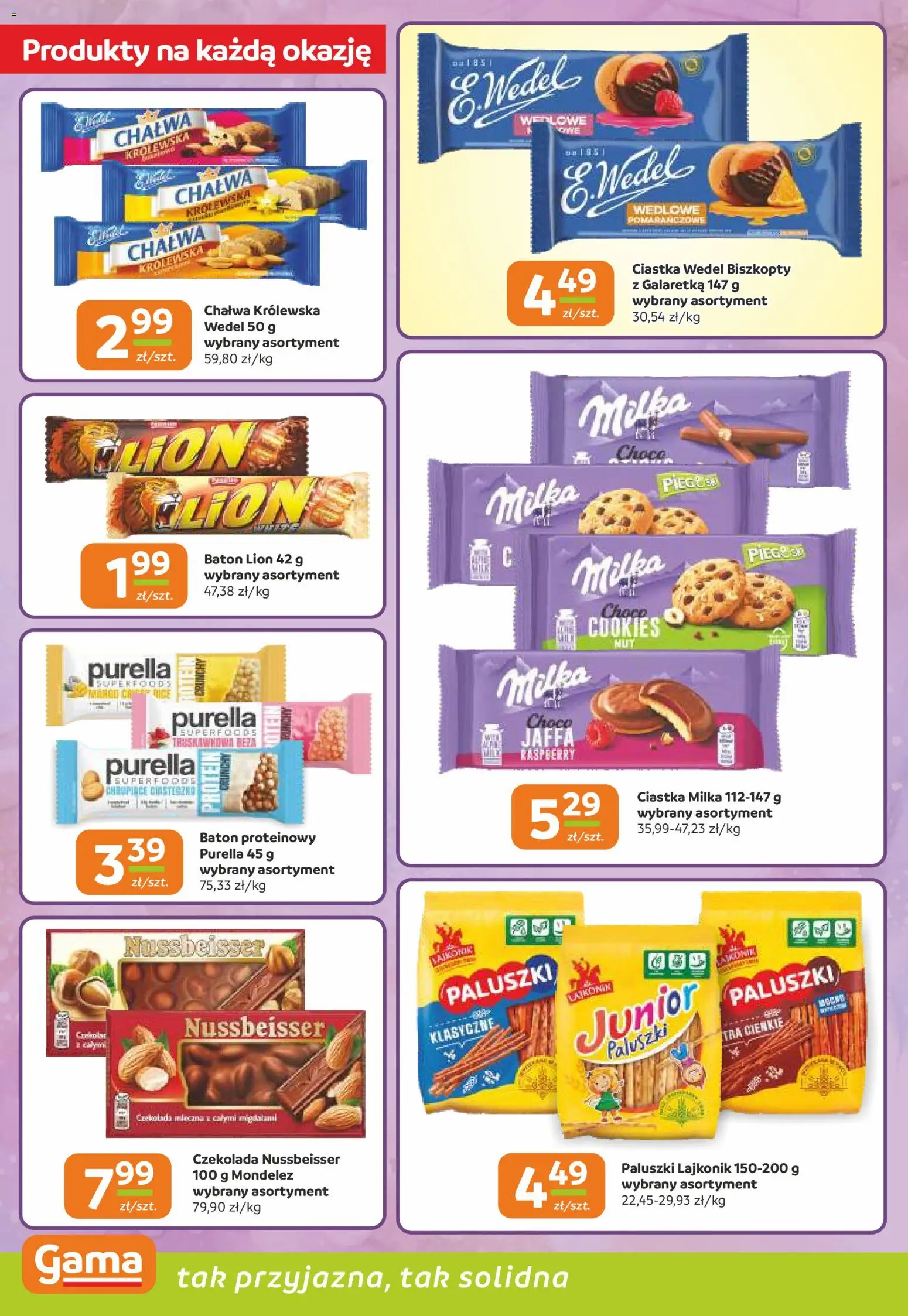 Gama Gazetka od 02.01.2026 | Strona: 4 | Produkty: Galaretka, Czekolada mleczna, Czekolada, Ciastka