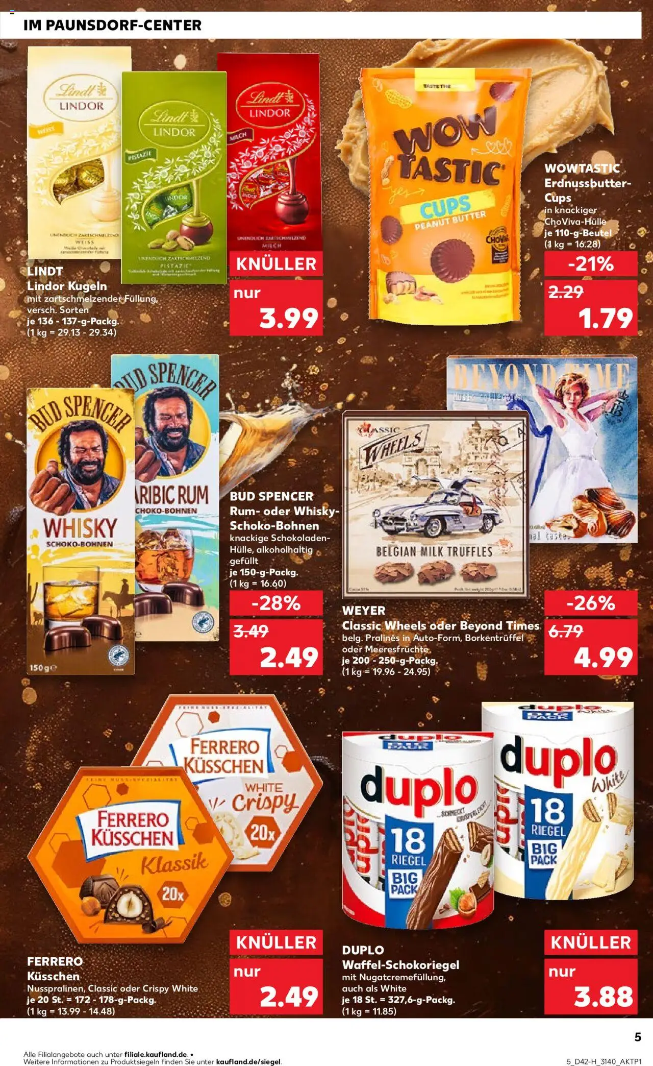 Kaufland prospekt Leipzig	 – gültig ab 16.10.2025 | Seite: 5 | Produkte: Milch, Butter, Meeresfrüchte, Lindt
