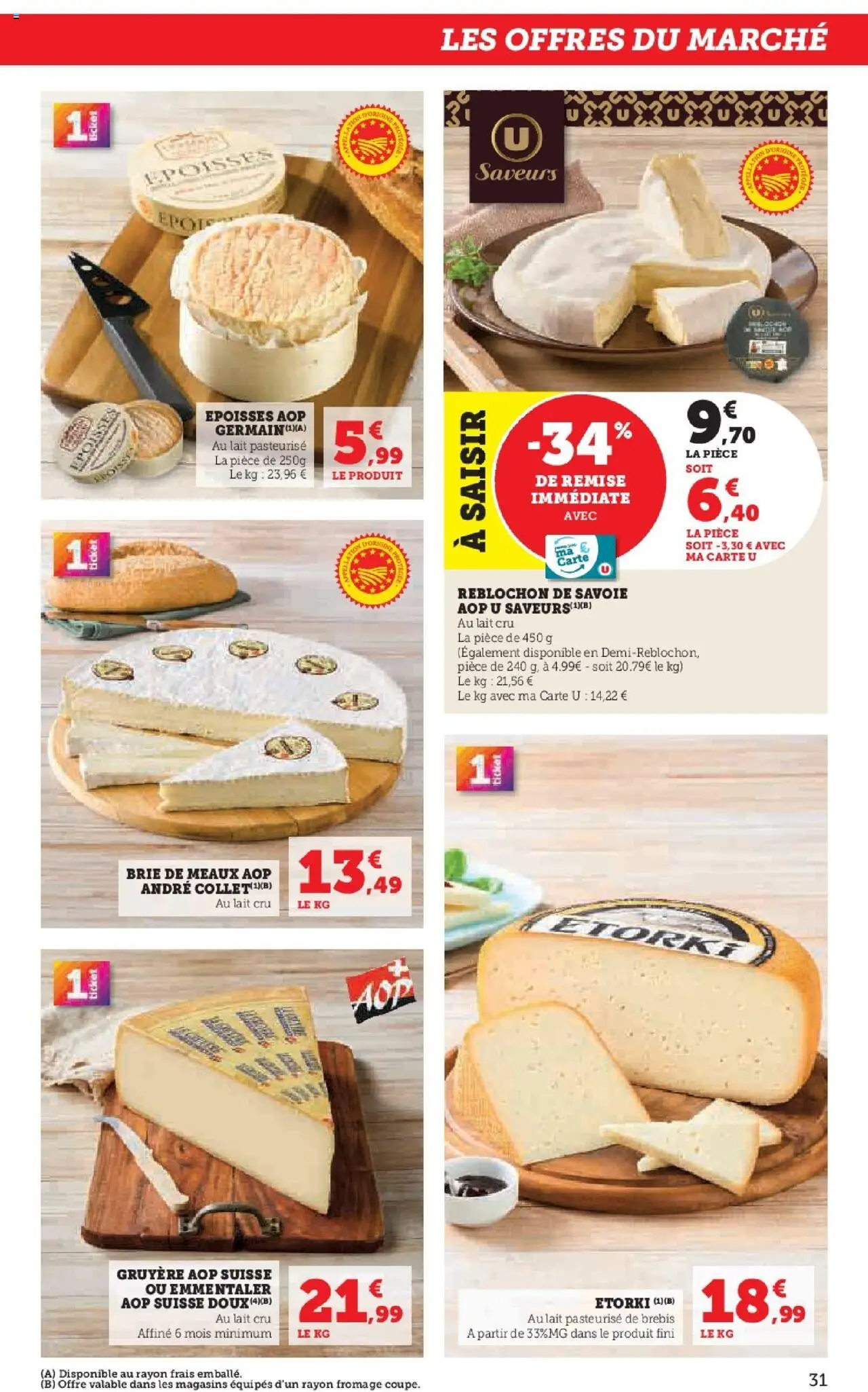 {H1} | Page: 31 | Produits: Reblochon, Époisses, Lait, Fromage