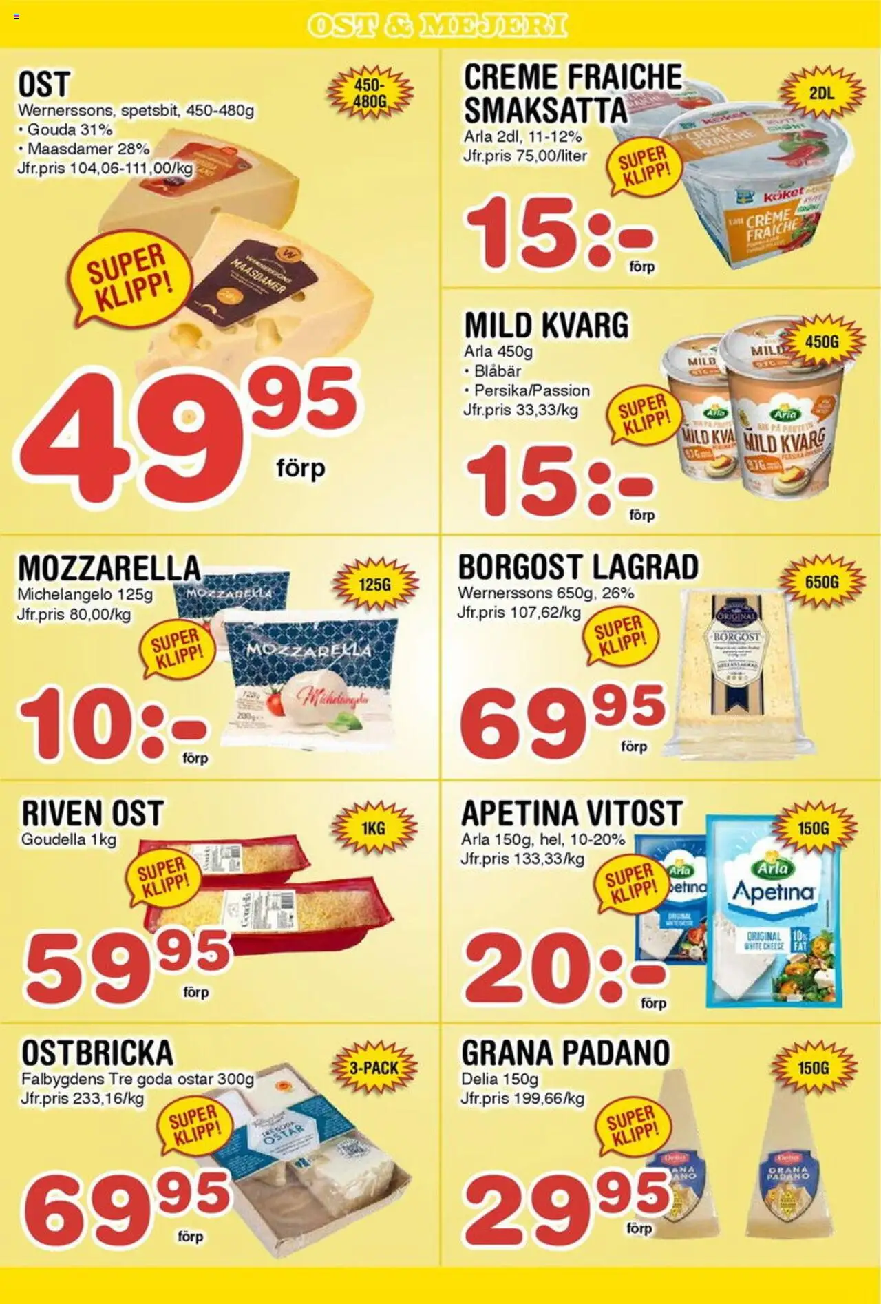 Nya Pulsen reklamblad aktuell från 18.08.2025 | Sida: 8 | Produkter: Riven ost, Creme fraiche, Ost, Kvarg