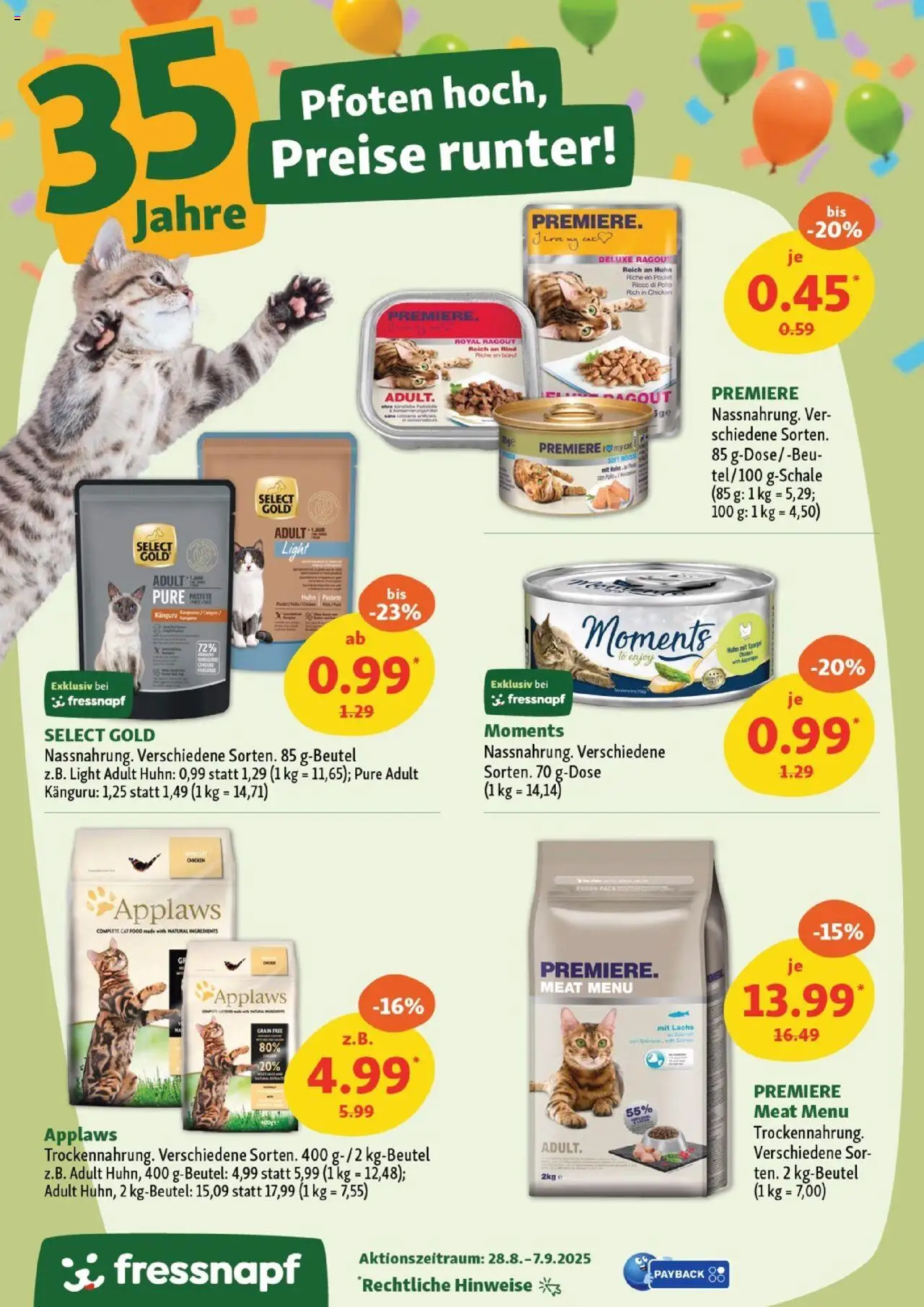 Fressnapf Aktionen ab 28.08.2025 | Seite: 8 | Produkte: Spargel, Lachs