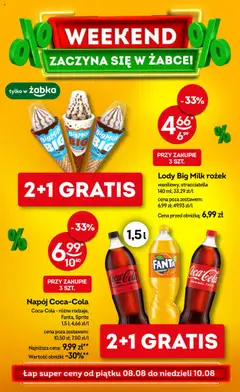 Pogląd oferty "Żabka Gazetka - Weekendowe promocje" - ważna od 08.08.2025