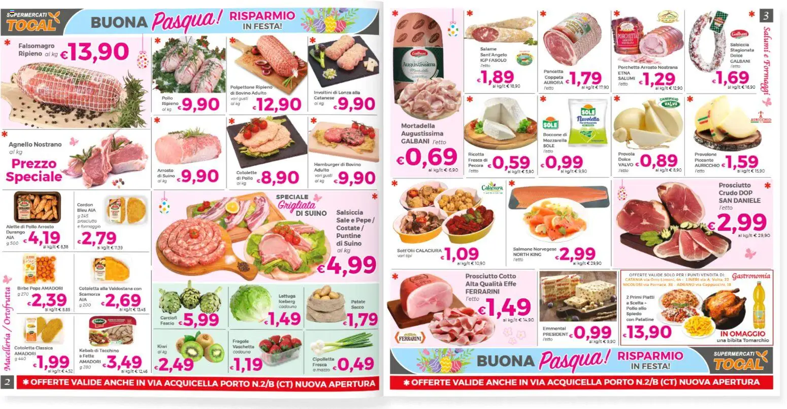 Volantino Tocal del 27.03.2026 | Pagina: 2 | Prodotti: Sale, Mozzarella, Formaggio, Letto