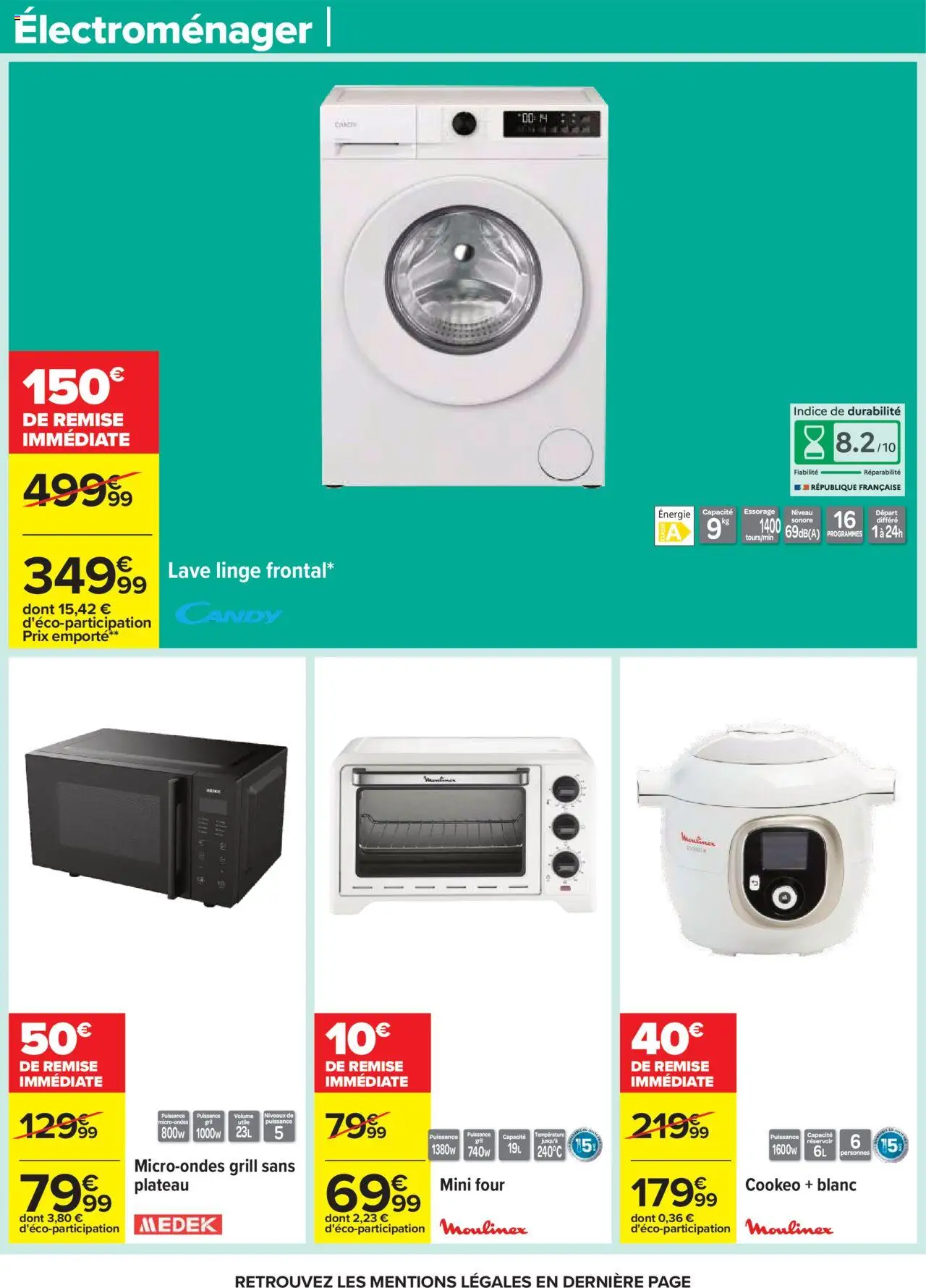 {H1} | Page: 70 | Produits: Lave linge, Cookeo, Plateau, Grill
