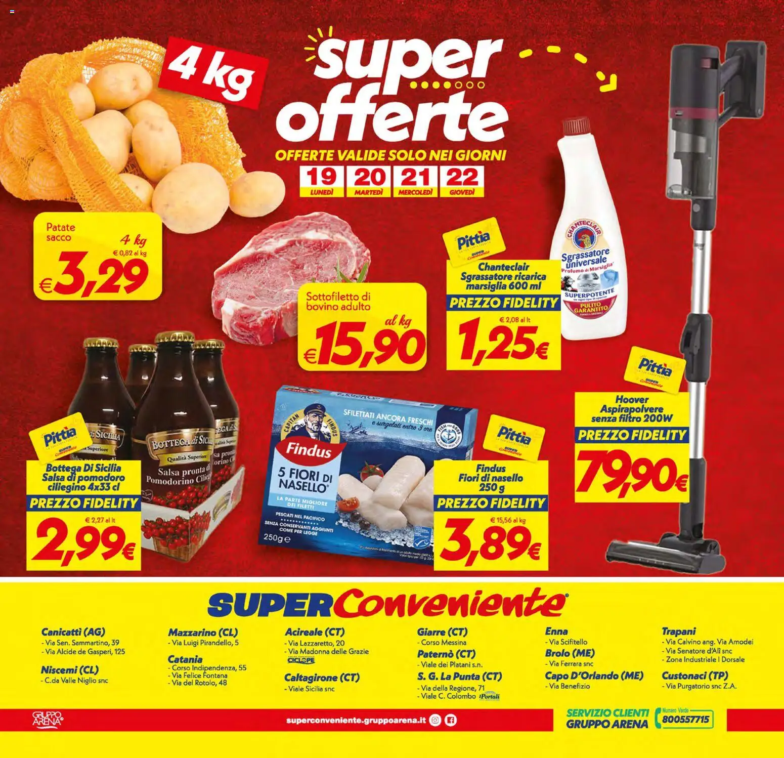 Volantino SuperConveniente del 13.01.2026 | Pagina: 20 | Prodotti: Bovino, Salsa, Pomodoro, Profumo