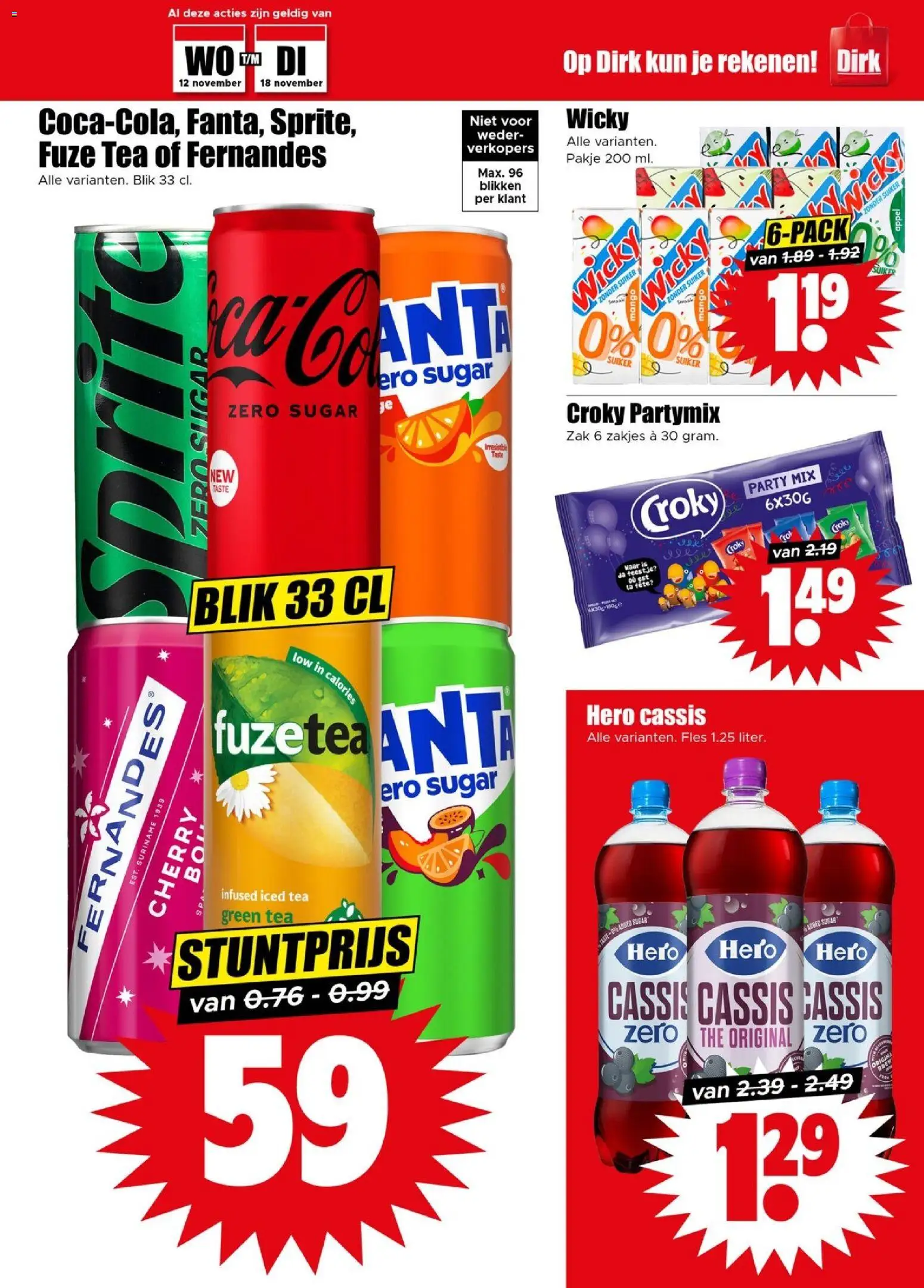 {H1} | Pagina: 17 | Producten: Waffelini, Cassis, Zak, Mango