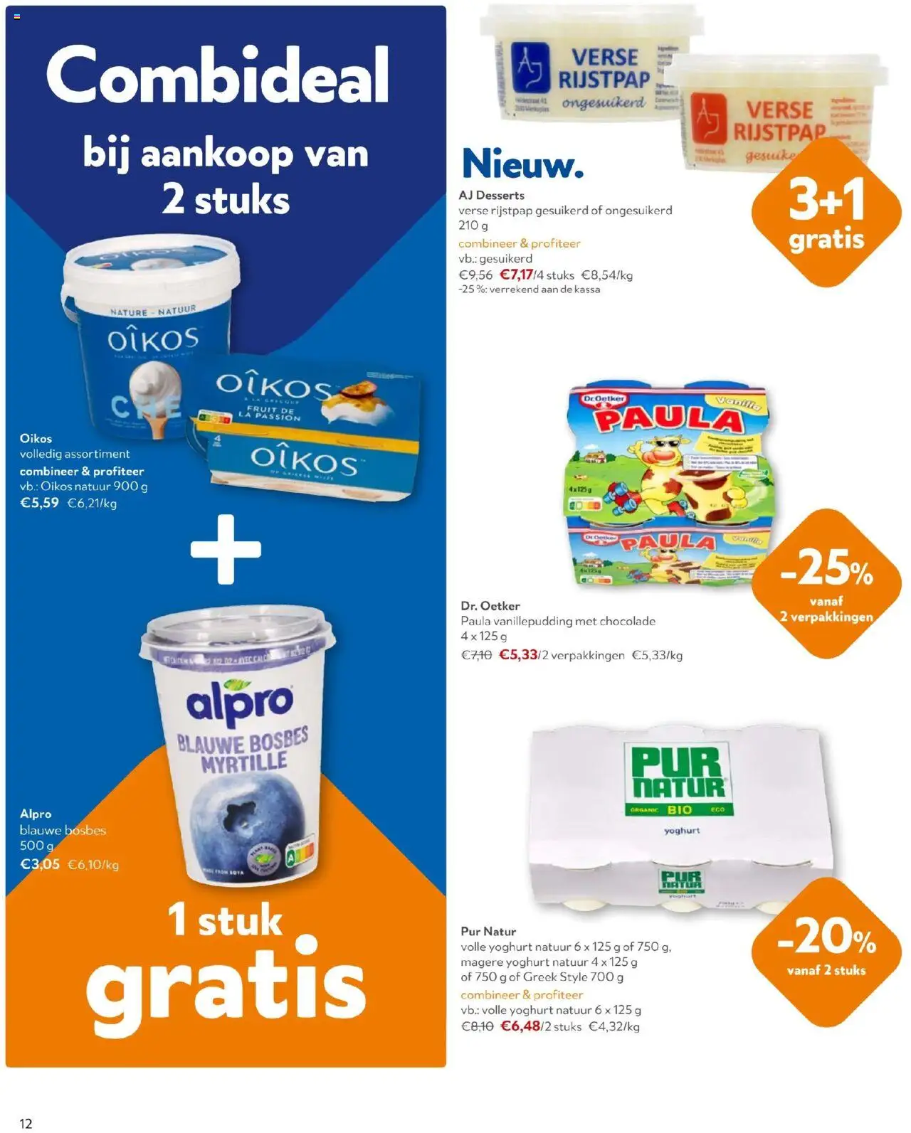{H1} | Pagina: 12 | Producten: La, Fruit, Yoghurt, Chocolade