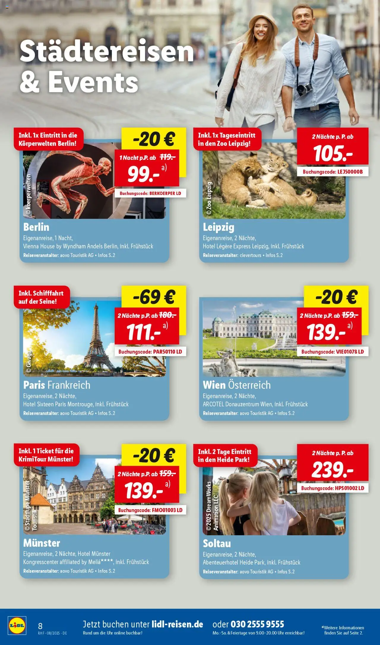 Lidl Reisen Prospekt 	 - gültig ab dem 30.07.2025 | Seite: 8 | Produkte: Uhr