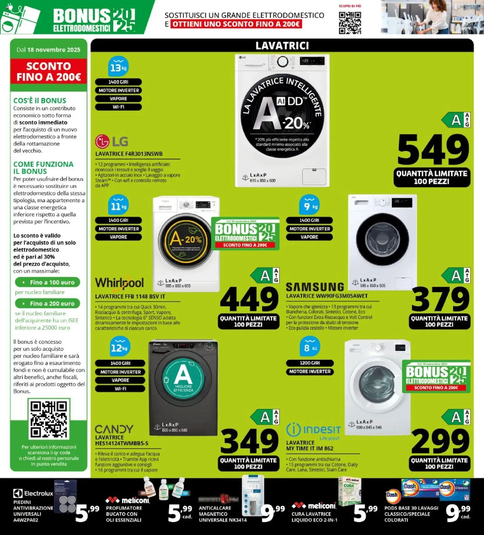 Volantino Comet del 26.11.2025 | Pagina: 32 | Prodotti: Anticalcare, Lavatrice, Samsung