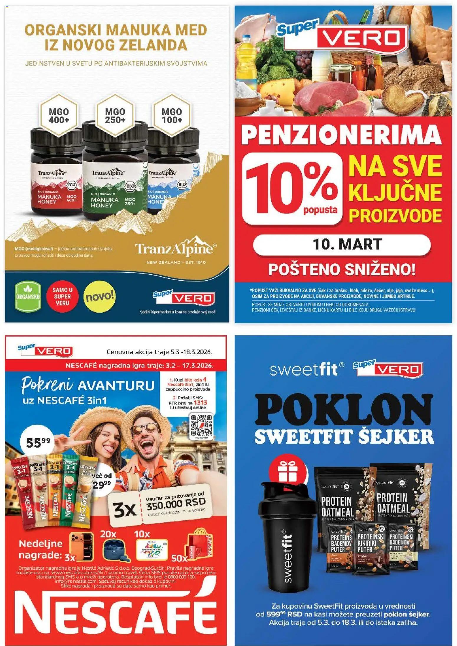 SuperVERO katalog - važi od 05.03.2026 | Strana: 31 | Proizvode: Protein, Mleko, Puter, Nescafé