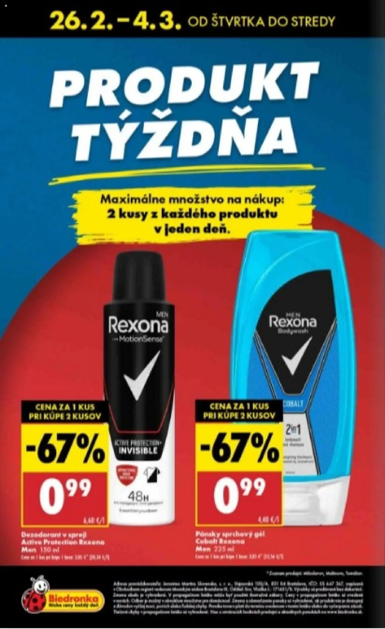 Nové Biedronka akcie – leták je platný od 26.02.2026 | Strana: 48 | Produkty: Sprchový gél